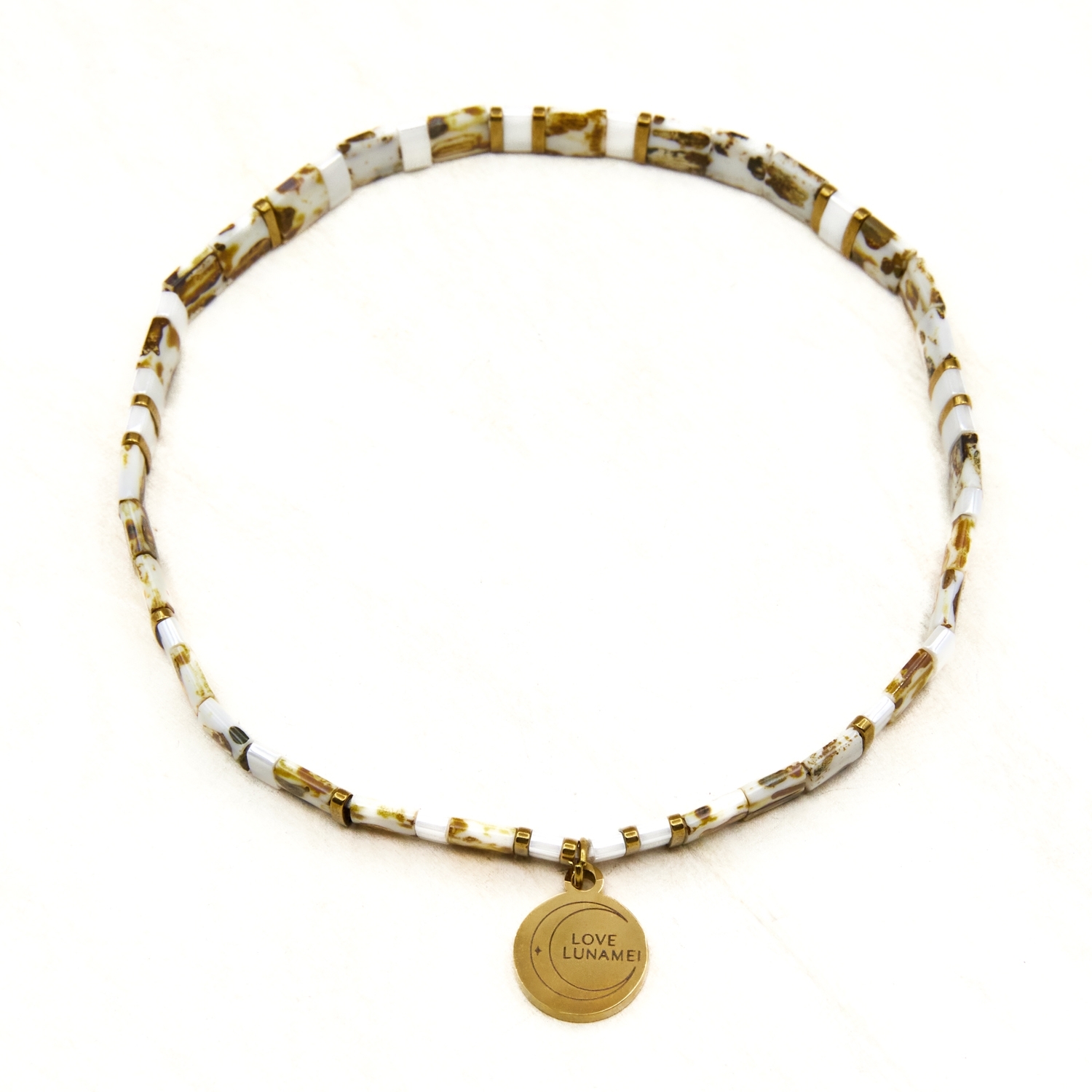 Love Lunamei Love Bracelet - Tort, White & Gold 1 each