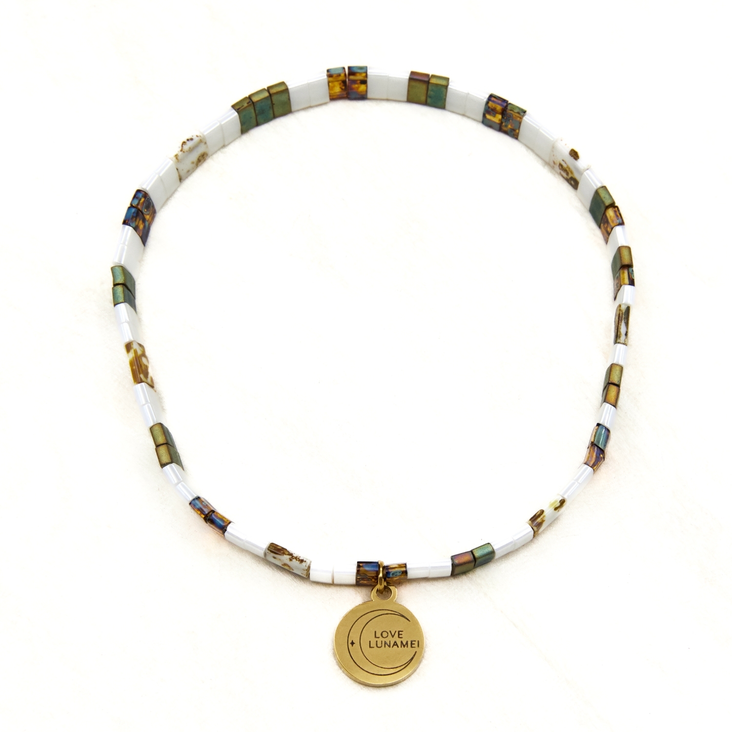 Love Lunamei Love Bracelet - Oxidised Tort & Cream 1 each