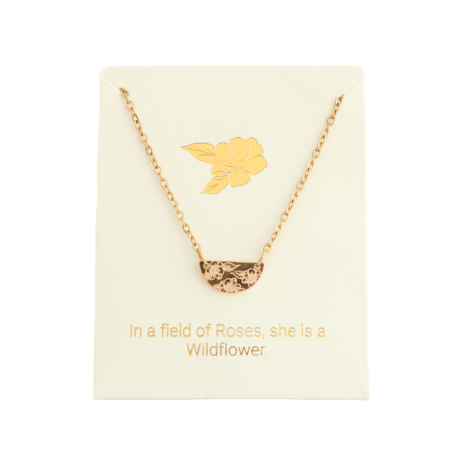 Love Lunamei Inspiration Pendant Necklace - Blossom Gold 1 each
