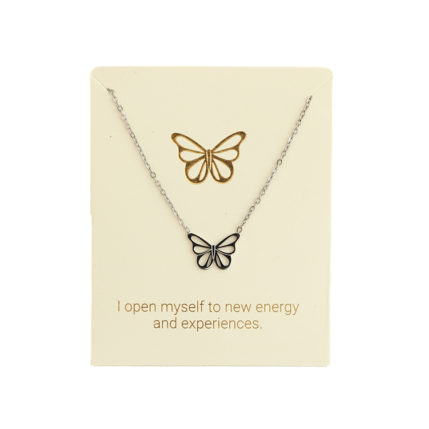 Love Lunamei Inspiration Pendant Necklace - Butterfly Silver 1 each