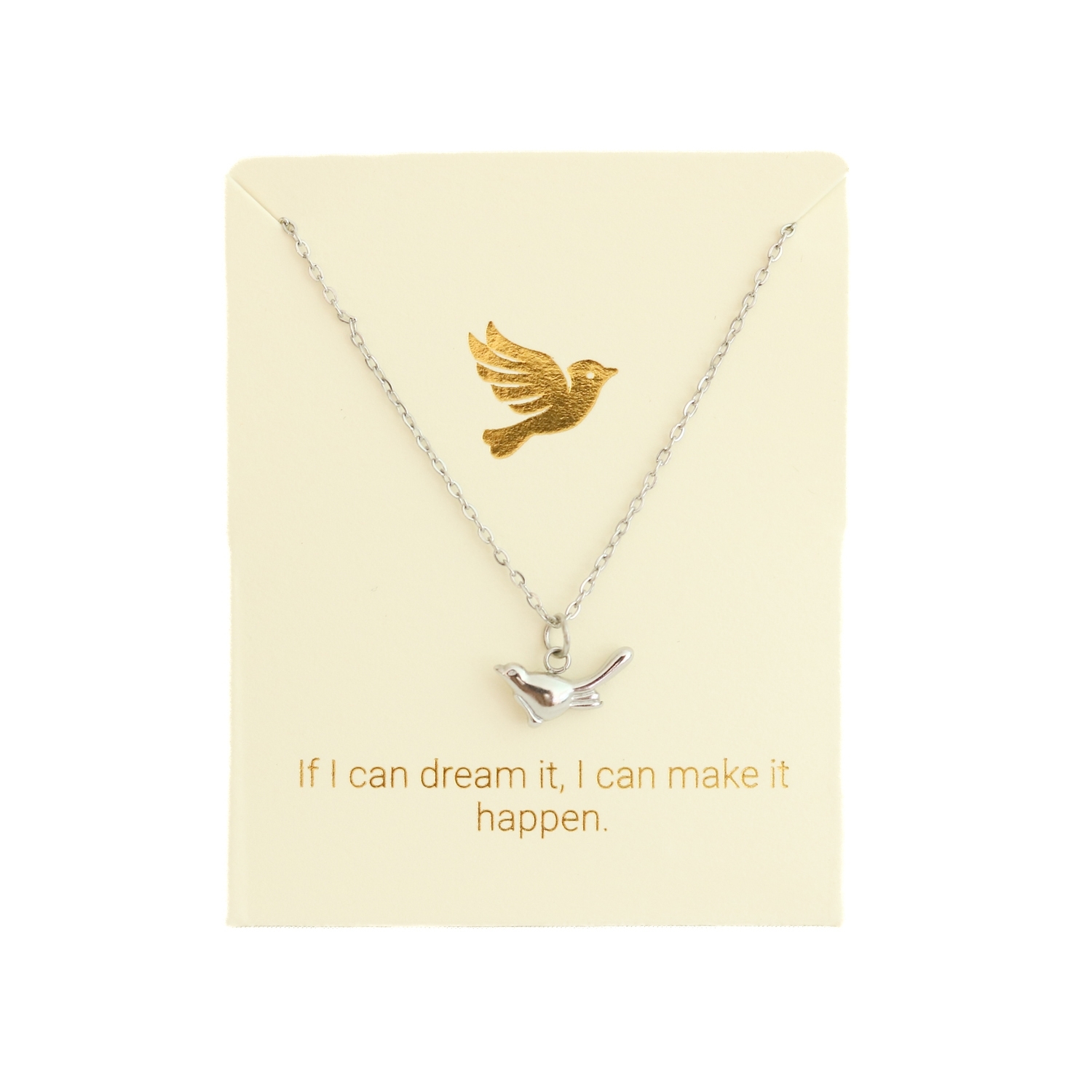 Love Lunamei Inspiration Pendant Necklace - Birdy Silver 1 each