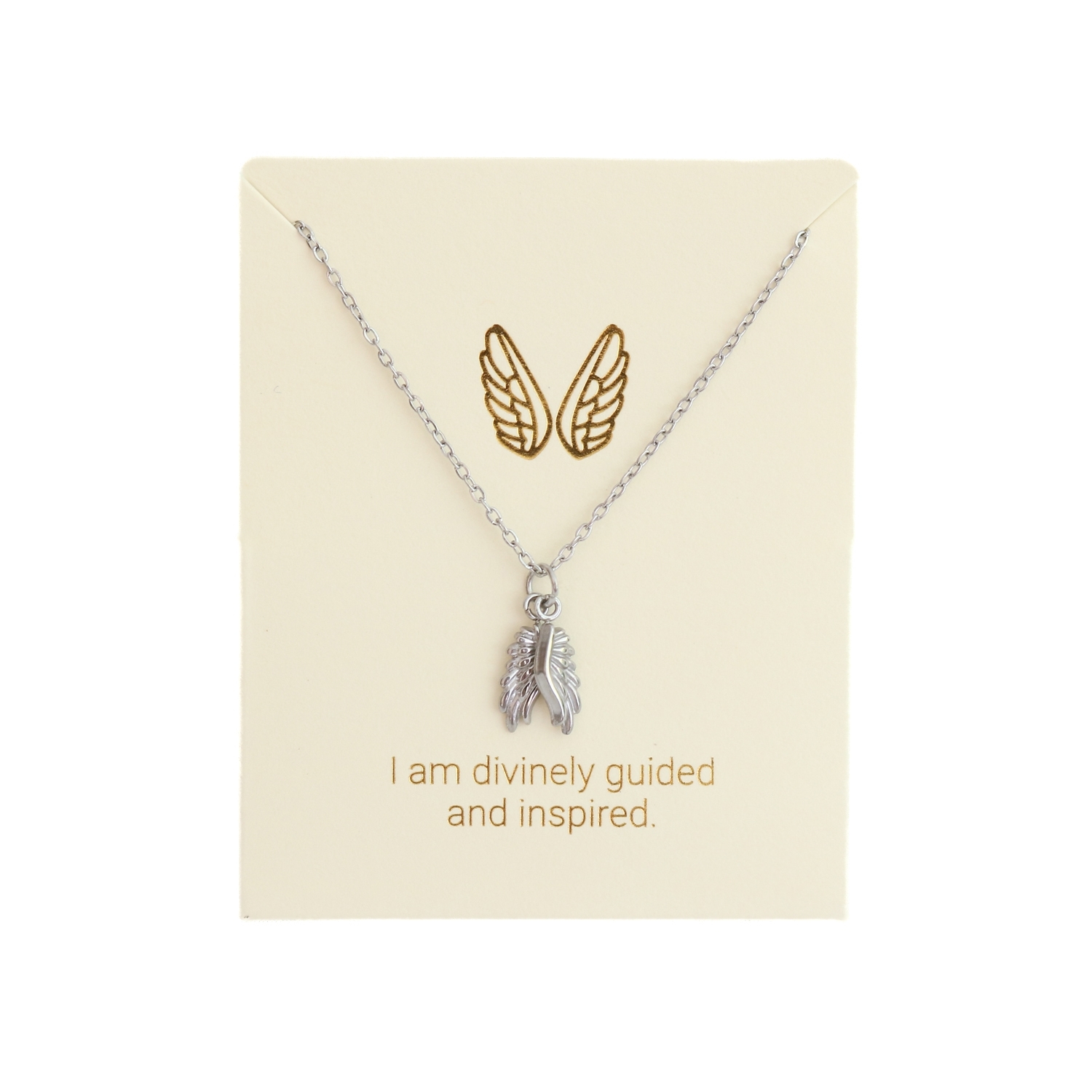 Love Lunamei Inspiration Pendant Necklace - Earth Angel Silver 1 each