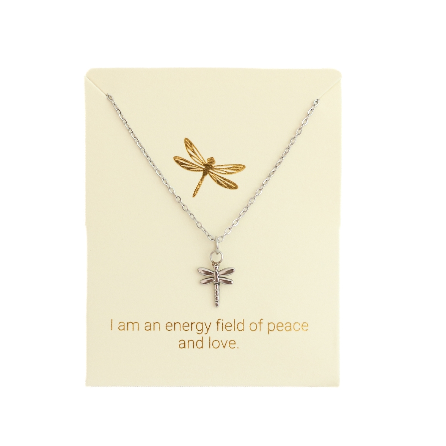 Love Lunamei Inspiration Pendant Necklace - Dragonfly Silver 1 each