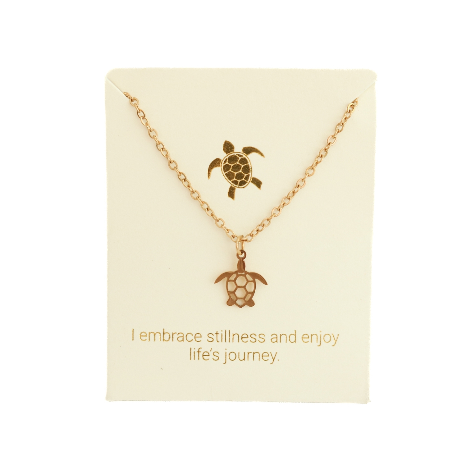 Love Lunamei Inspiration Pendant Necklace - Turtle Gold 1 each