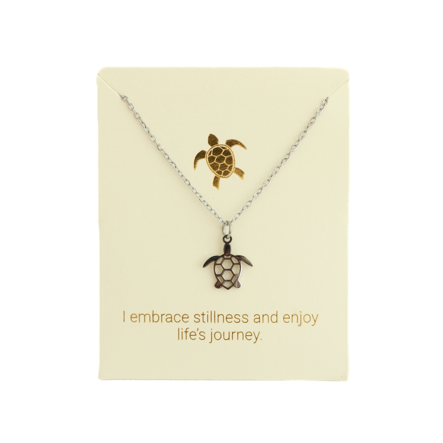 Love Lunamei Inspiration Pendant Necklace - Turtle Silver 1 each