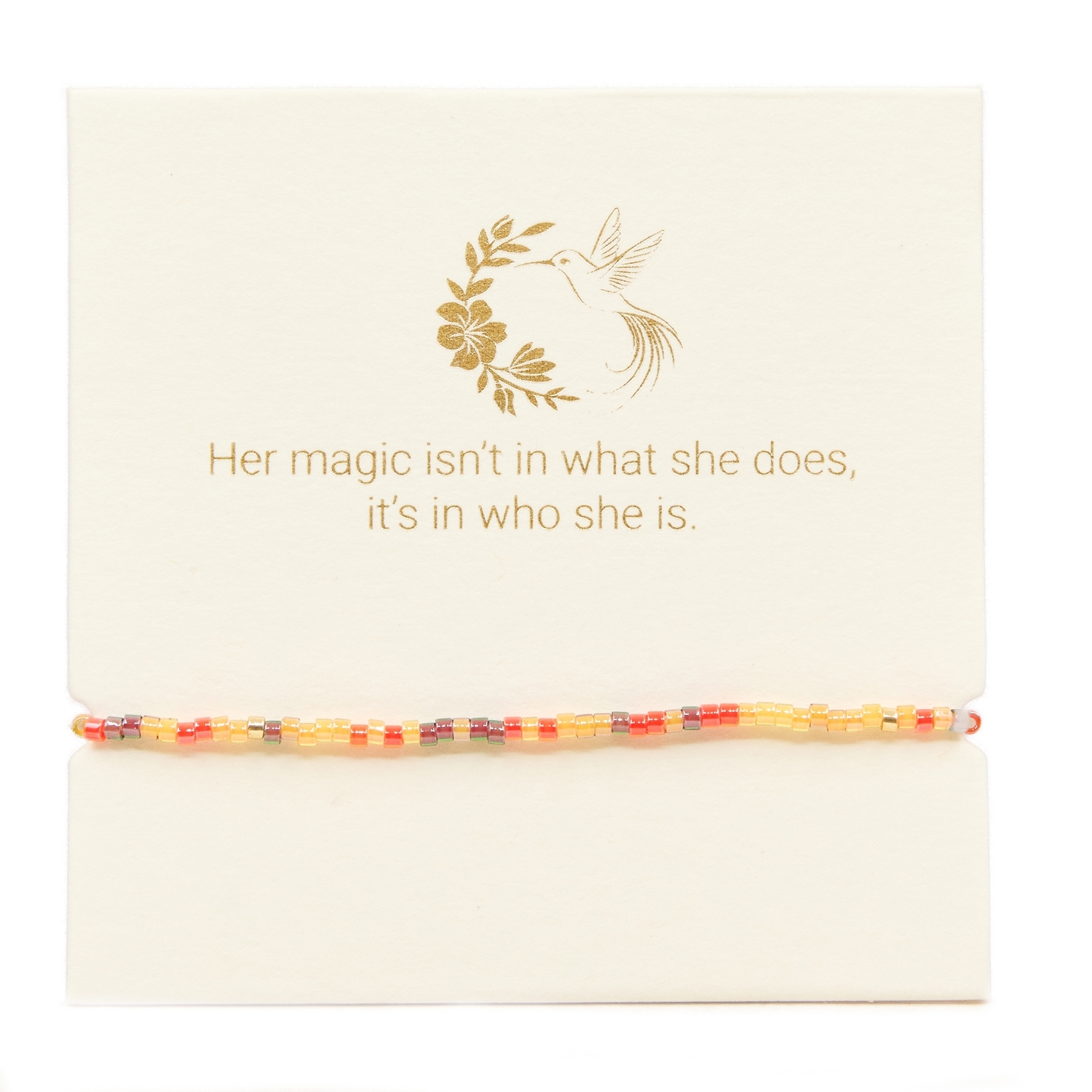 Love Lunamei Inspiration Bracelet - Orange Multi 1 each