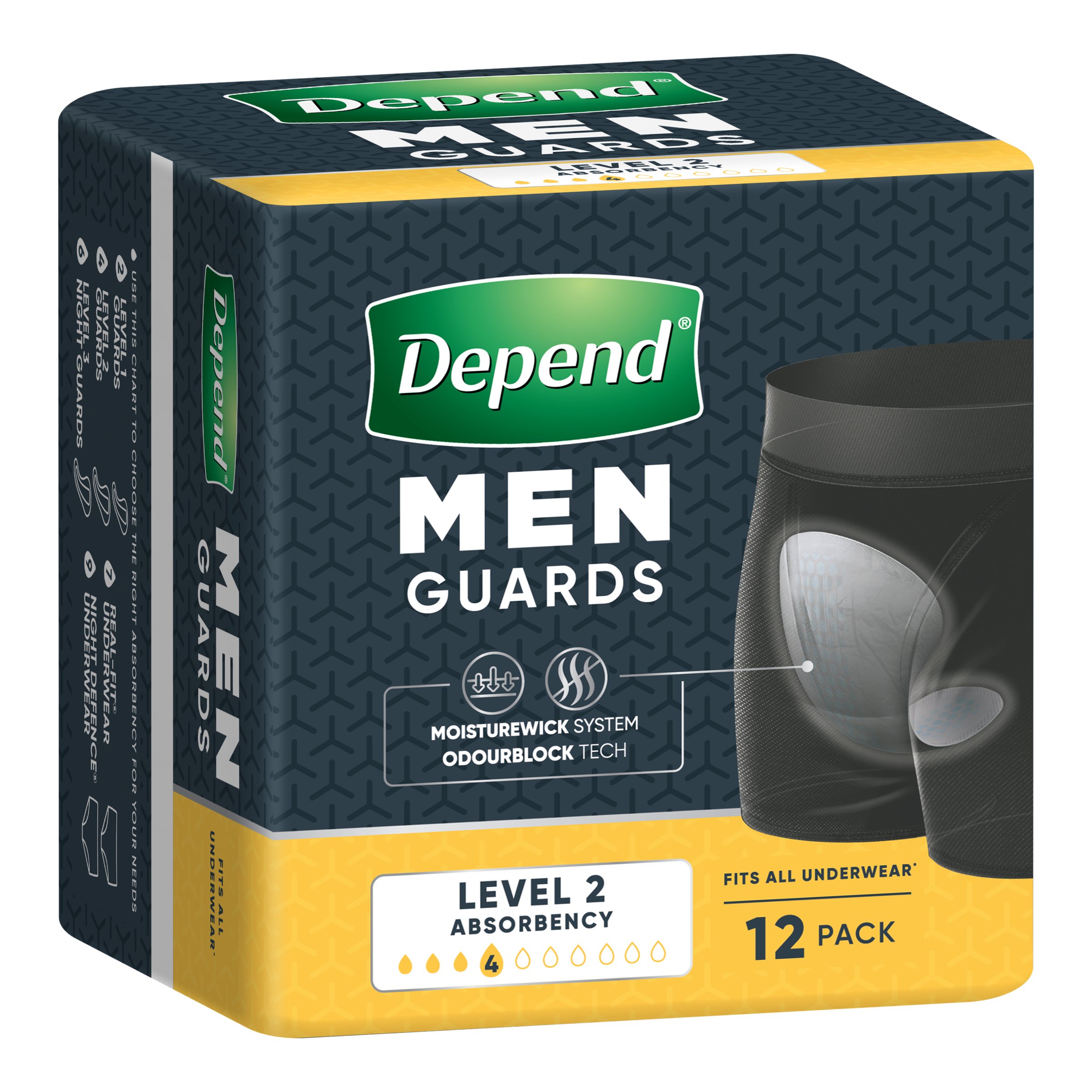 Depend Guards For Men Level 2 - 12 pack - Image 12