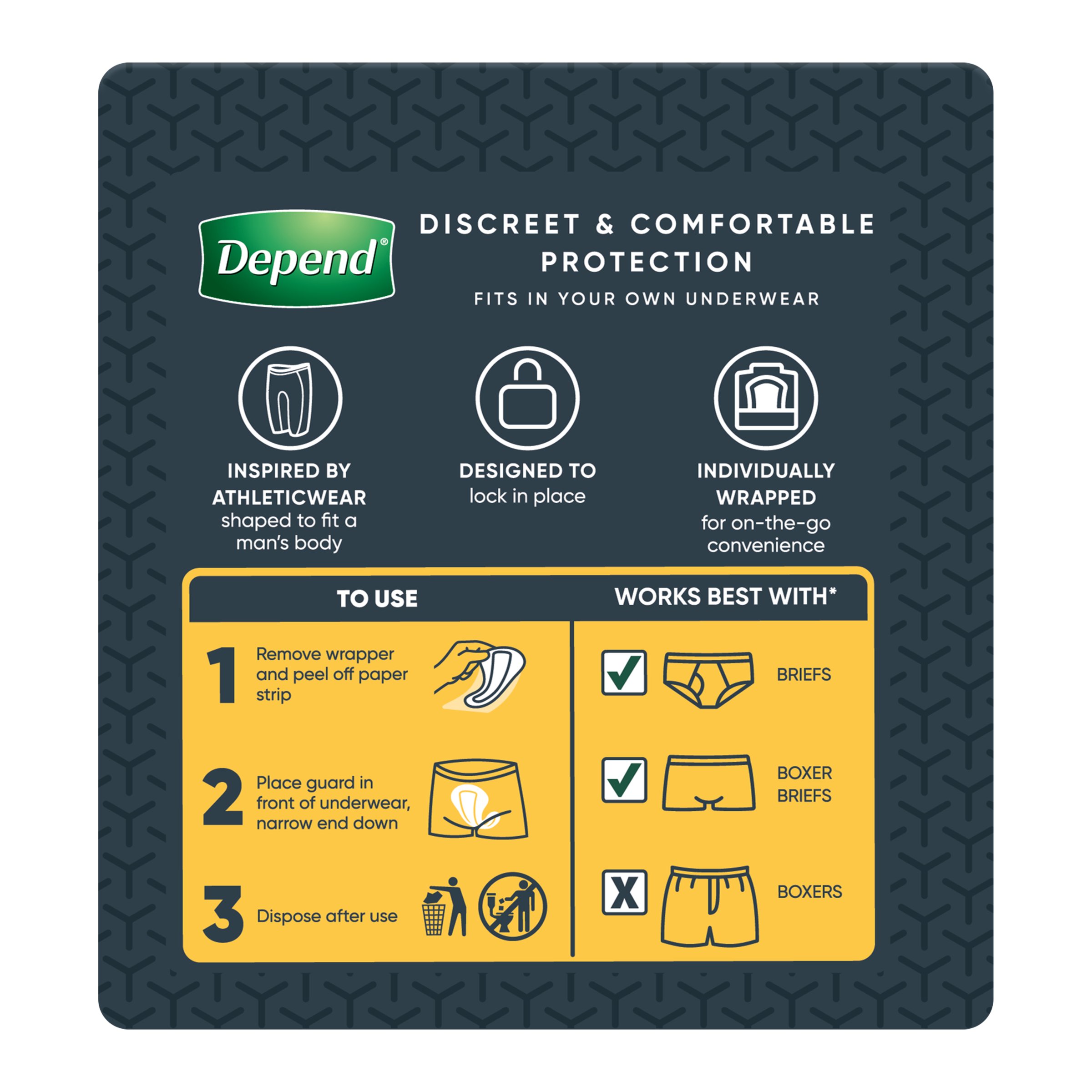 Depend Guards For Men Level 2 - 12 pack - Image 2