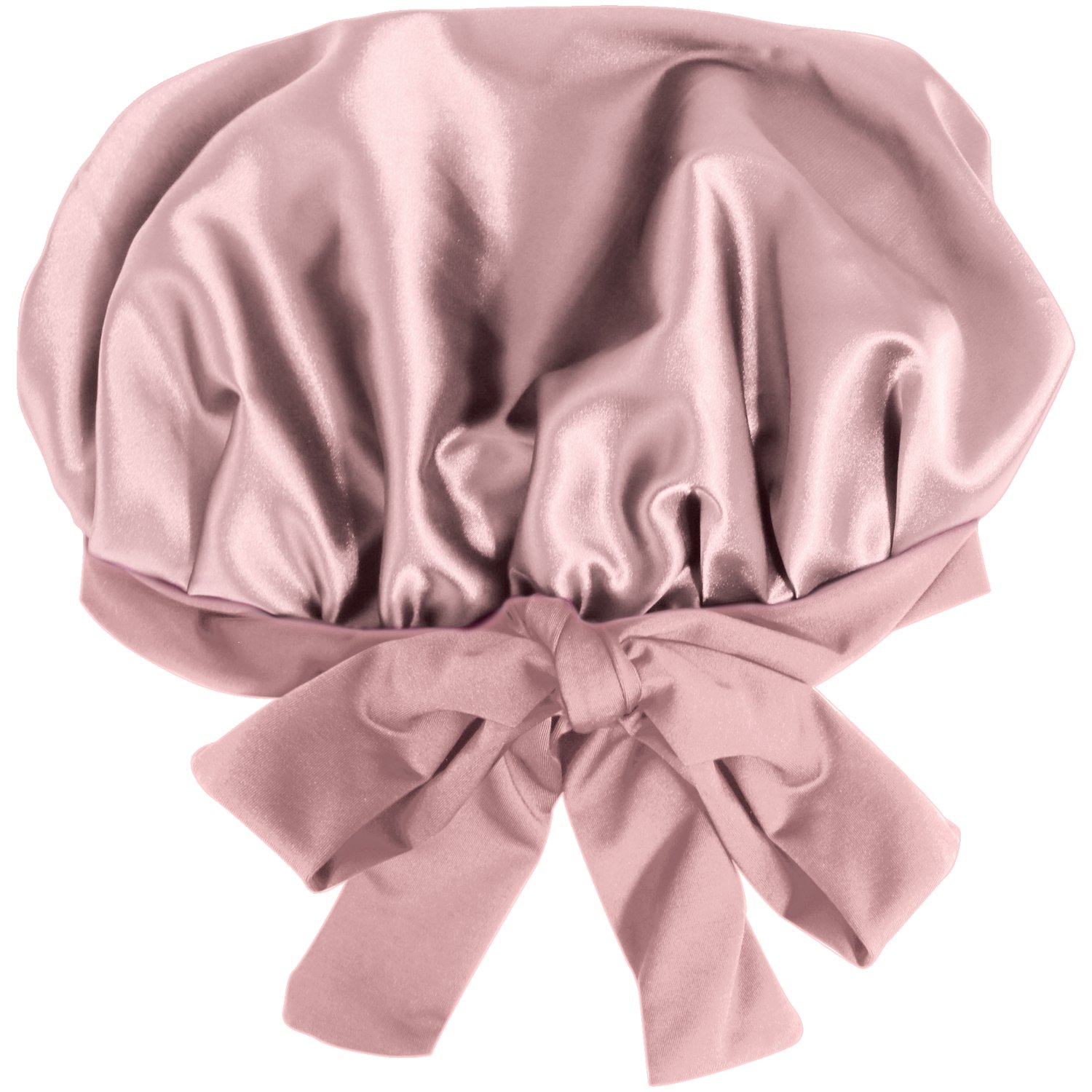 Wicked Sista Deluxe Satin Sleep Turban With Ties Blush Pink 1 each - Image 1