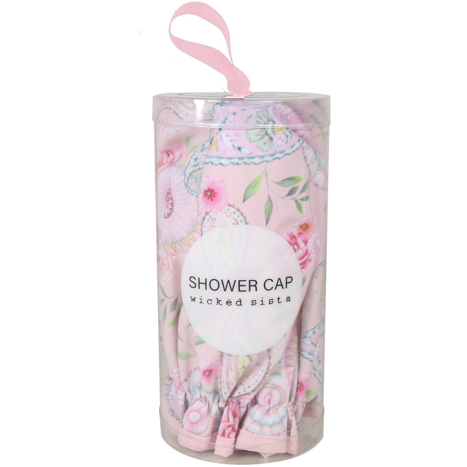 Wicked Sista Shower Cap In Gift Cylinder Pretty In Paisley 1 each - Image 2