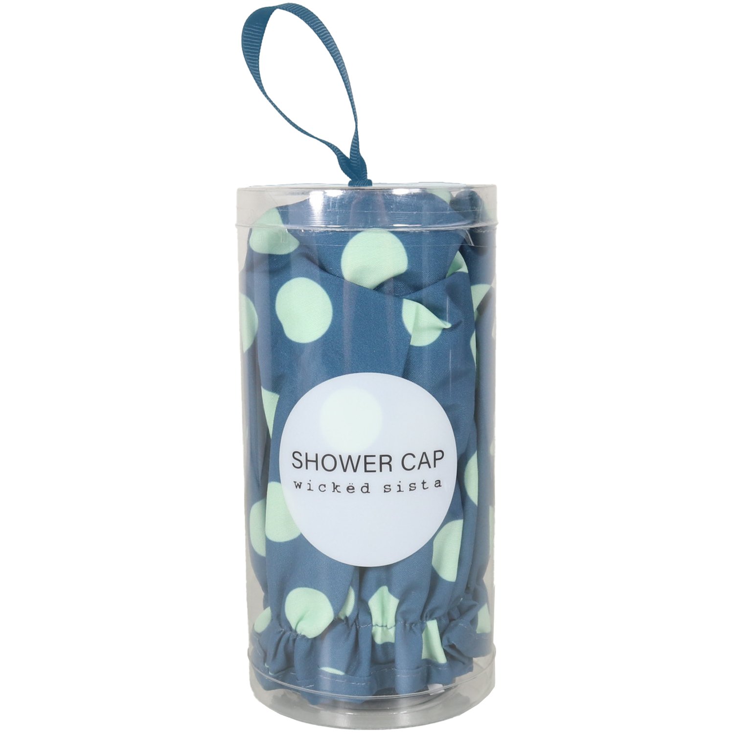 Wicked Sista Shower Cap In Gift Cylinder Playful Polka 1 each - Image 2