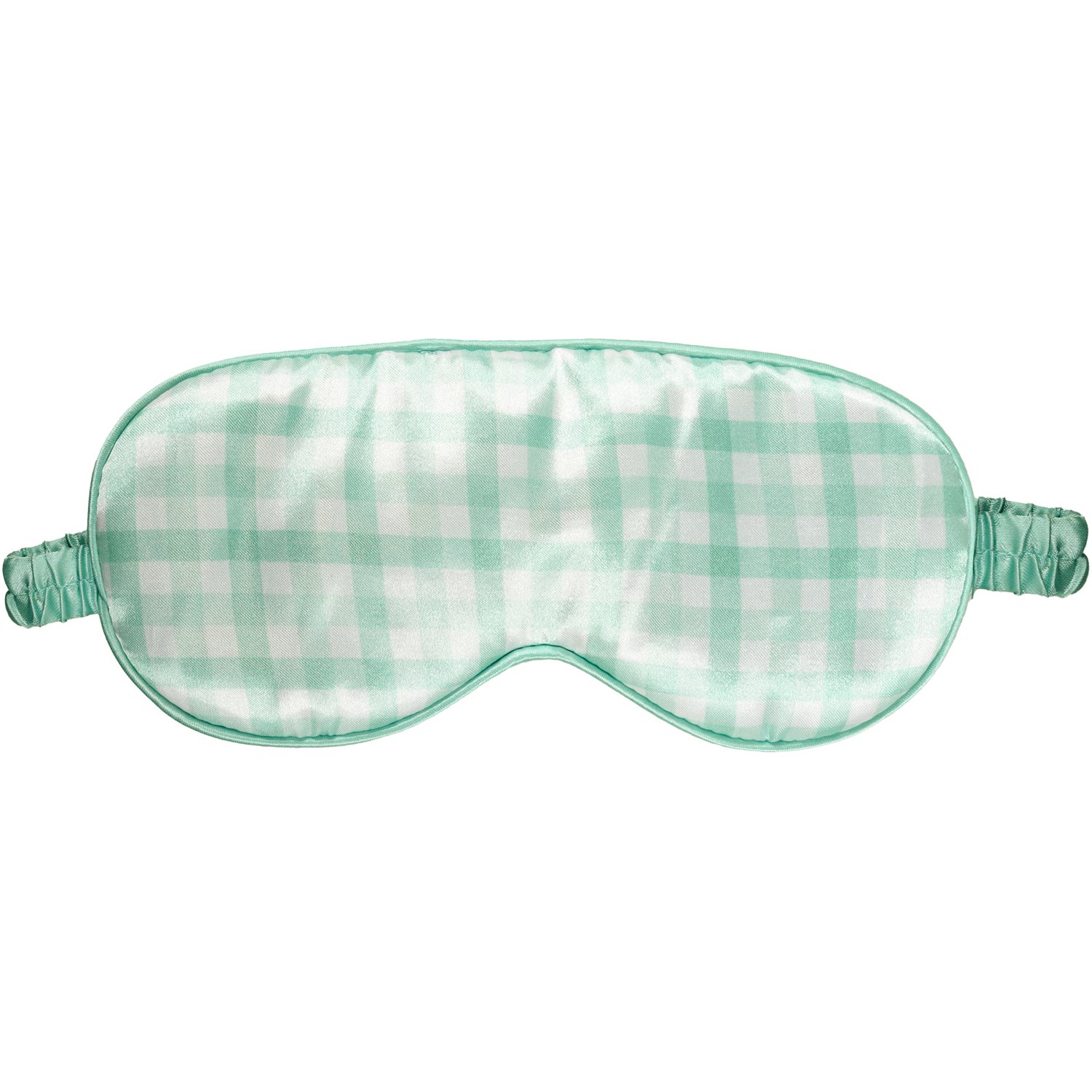 Wicked Sista Satin Eye Mask Mint Gingham 1 each - Image 1