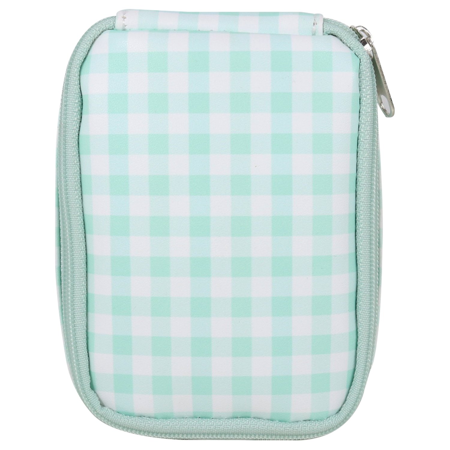 Wicked Sista Portable Pill Case Mint Gingham 1 each - Image 1
