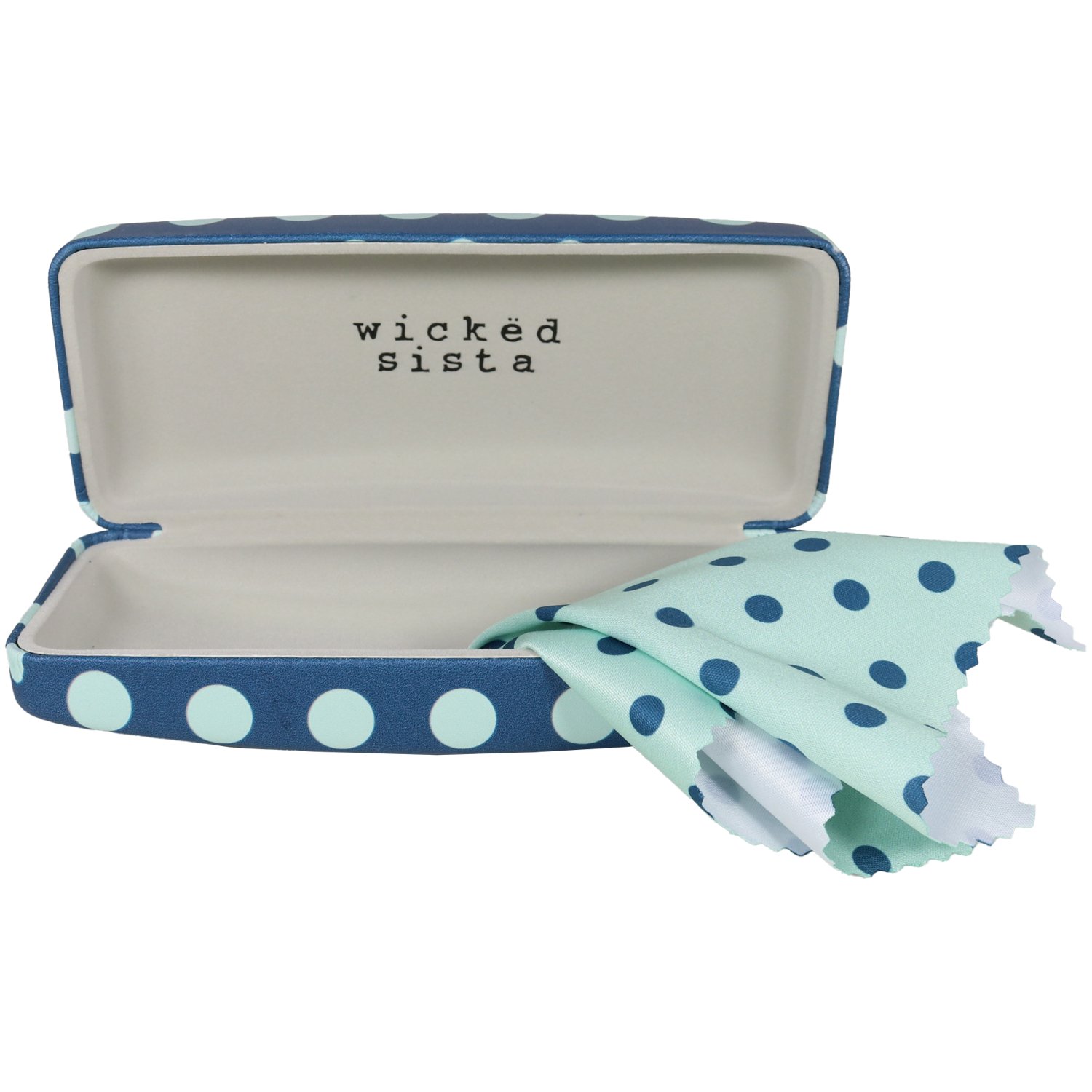 Wicked Sista Eyewear Case Playful Polka 2 piece - Image 1
