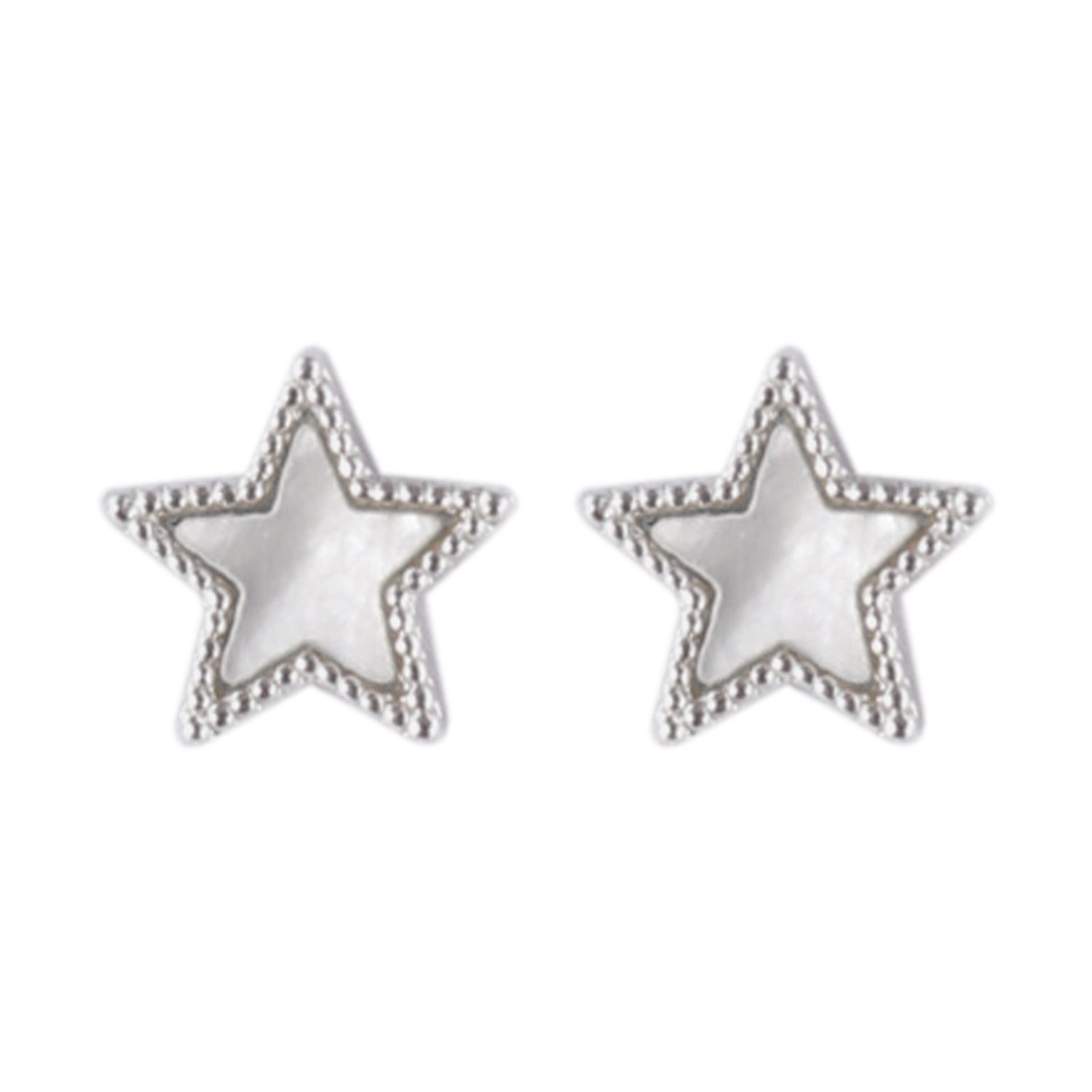 Wicked Sista Bright Star Studs Silver 1 pair