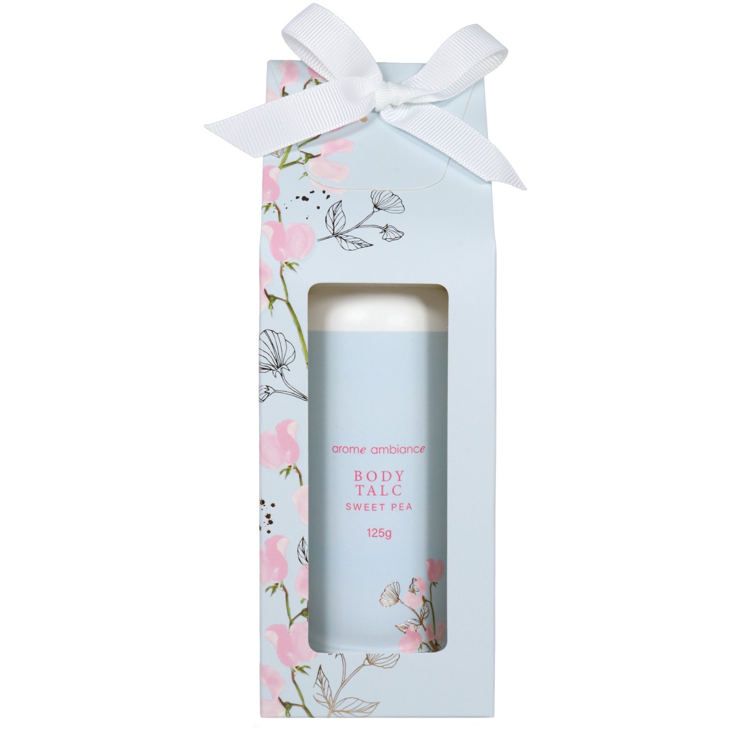 Arome Ambiance Timeless Florals Boxed Body Talc Sweet Pea 125g
