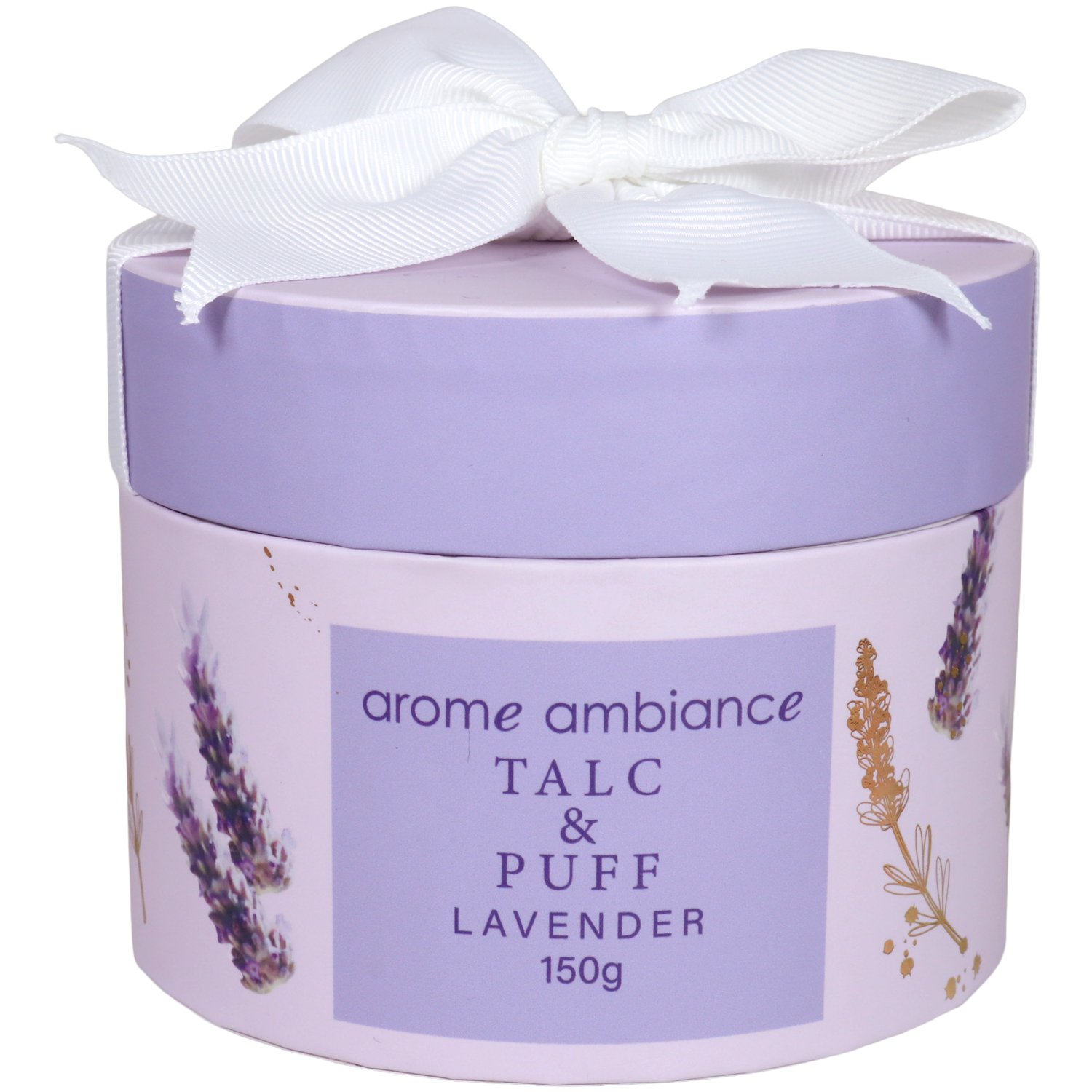 Arome Ambiance Timeless Florals Talc With Puff Lavender 150g
