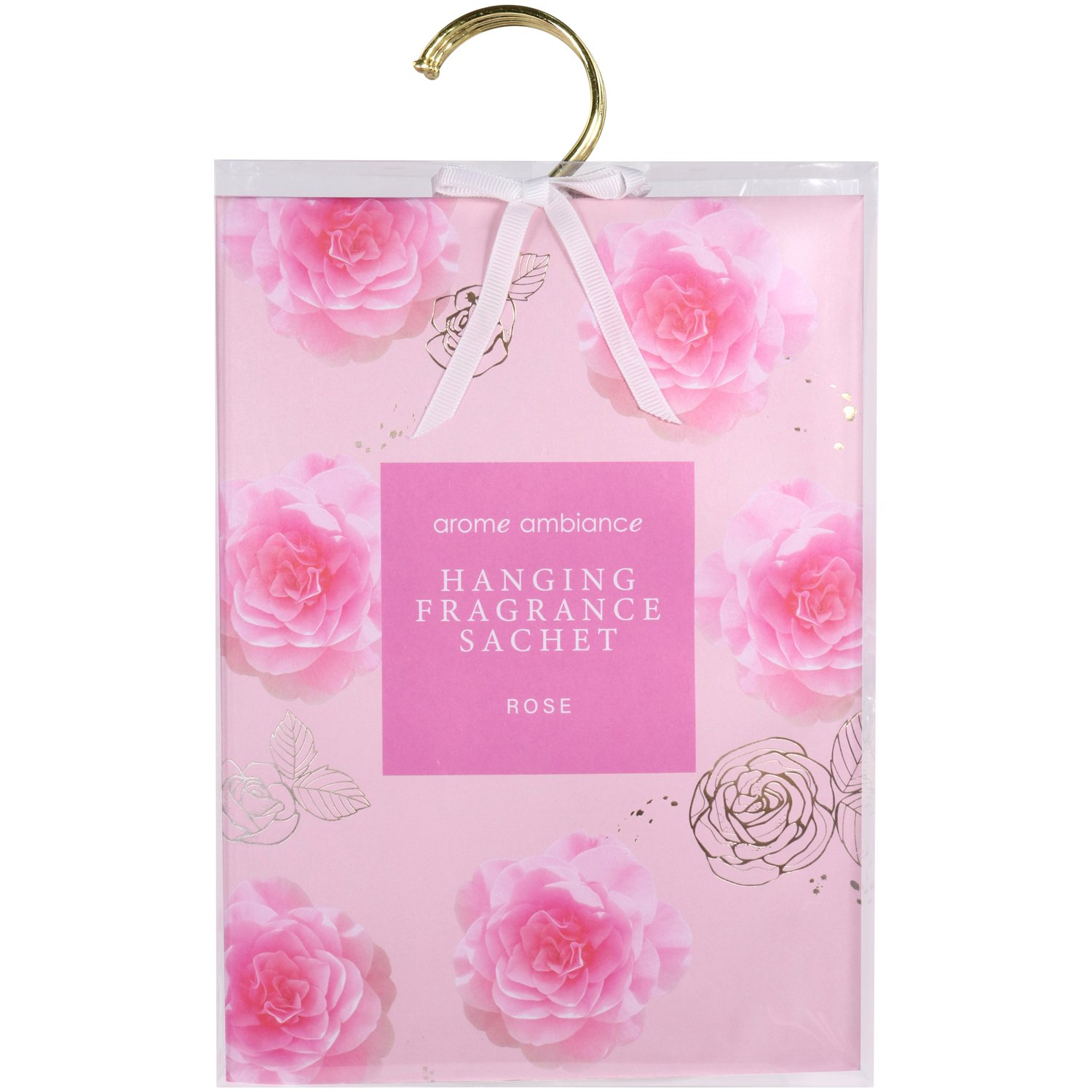 Arome Ambiance Timeless Florals Hanging Fragrance Sachet Rose 4 piece - Image 2