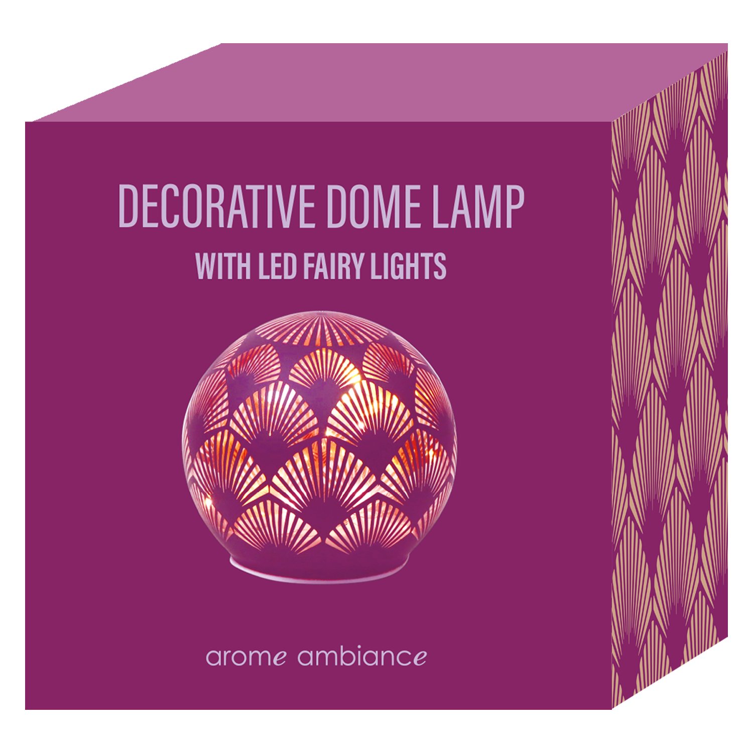 Arome Ambiance Decorative Dome Lamp Plum Wine 1 each - Image 2