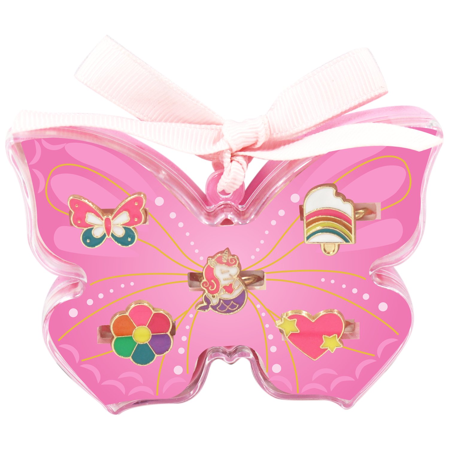 Miki Butterfly Ring Set 5 piece - Image 1