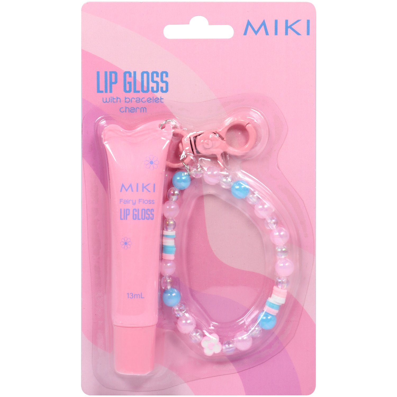 Miki Lip Gloss With Bracelet Charm 13ml