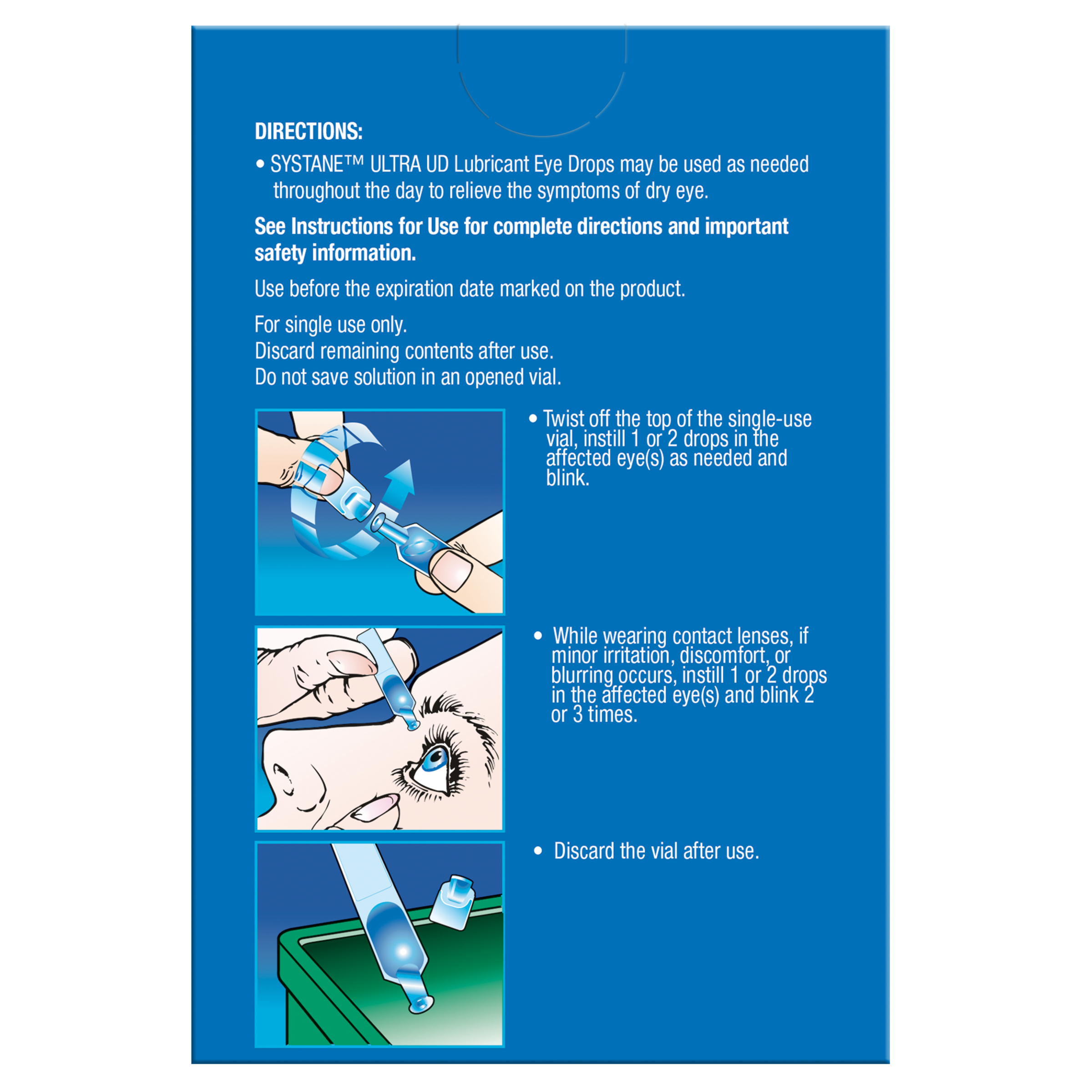 Systane Ultra Lubricant Eye Drops P/F UD 24 - 0.4ml - Image 2