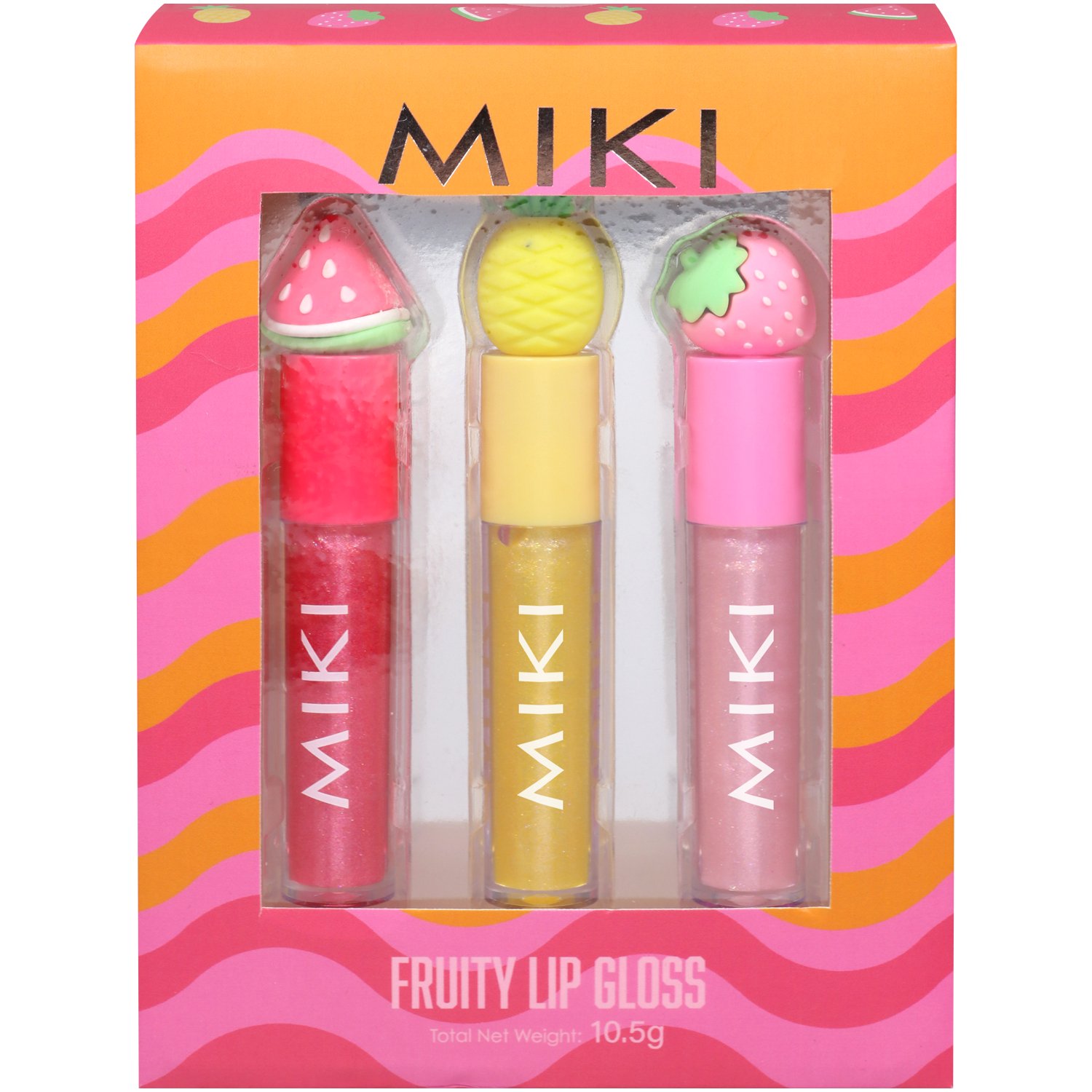 Miki Fruity Lip Gloss 3 piece