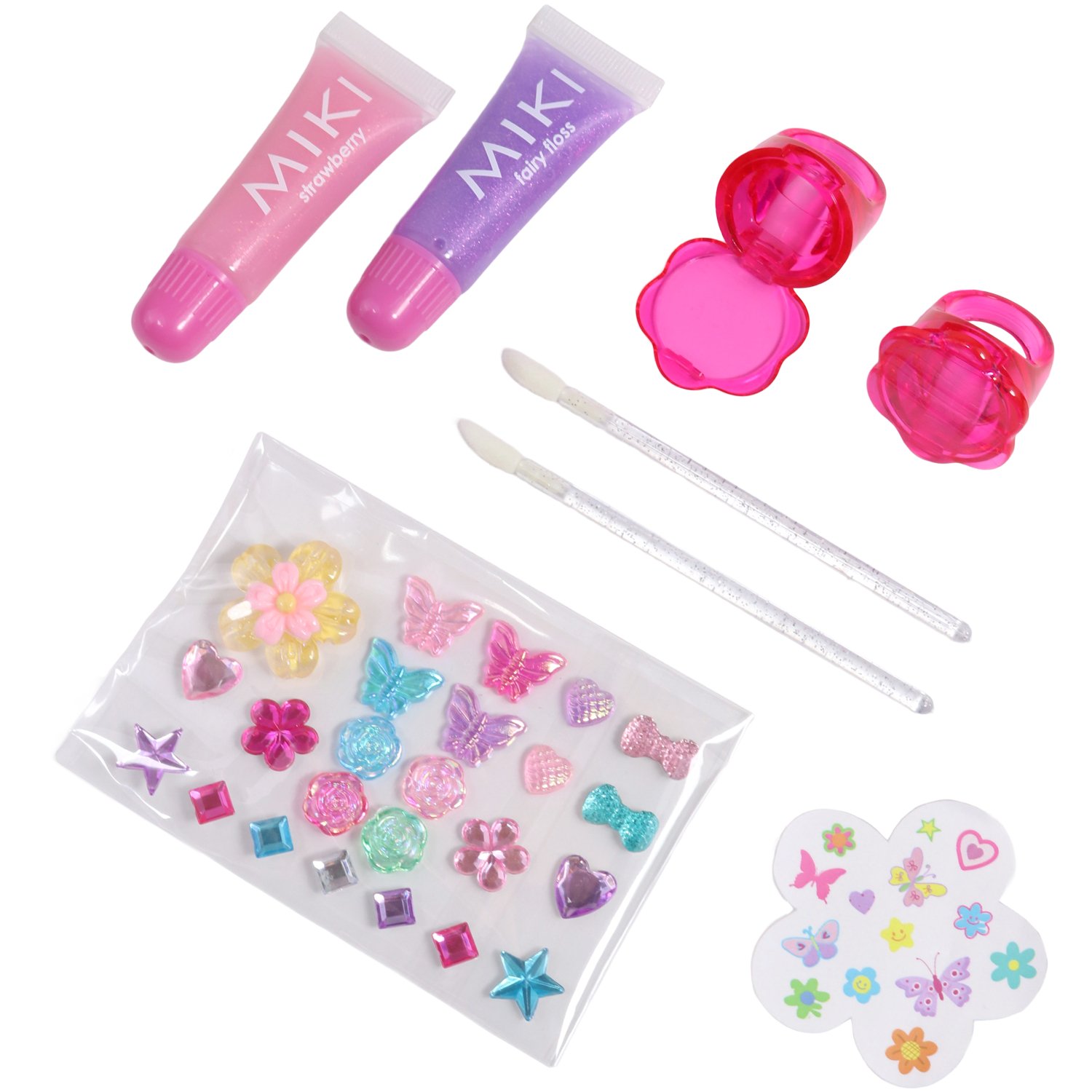 Miki Lip Gloss Ring Decorating Set 8 piece - Image 2