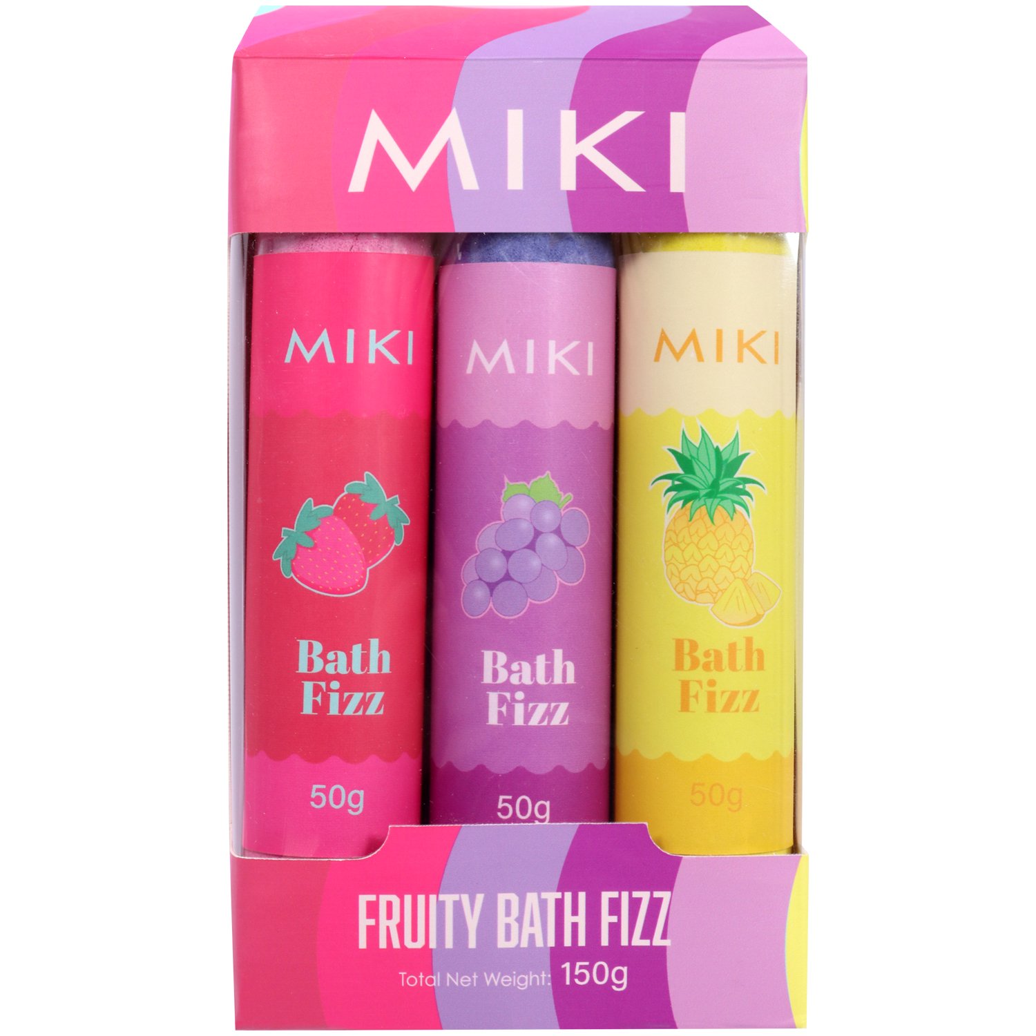 Miki Fruity Bath Fizz 3 piece