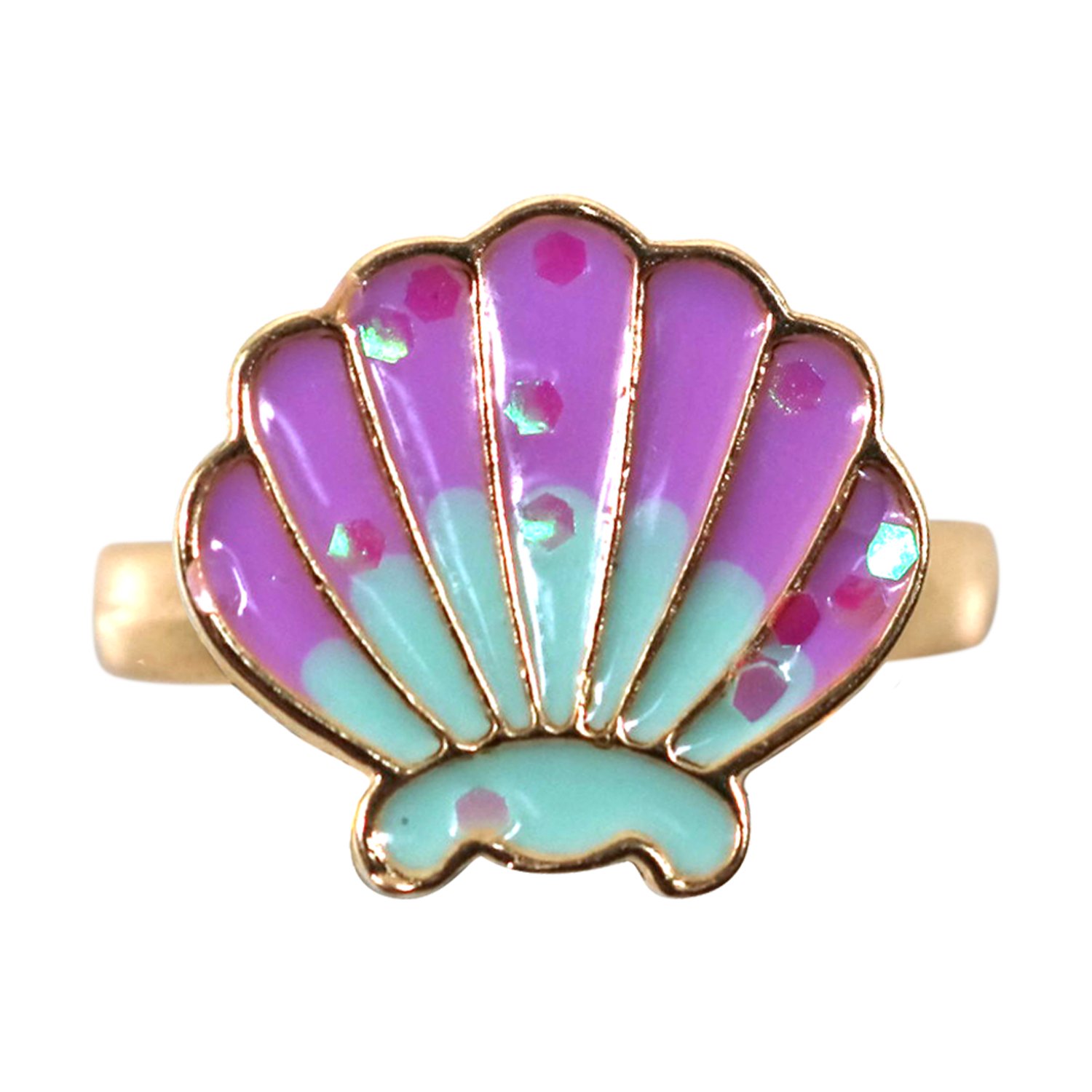 Miki Shell Fidget Spinning Ring 1 each