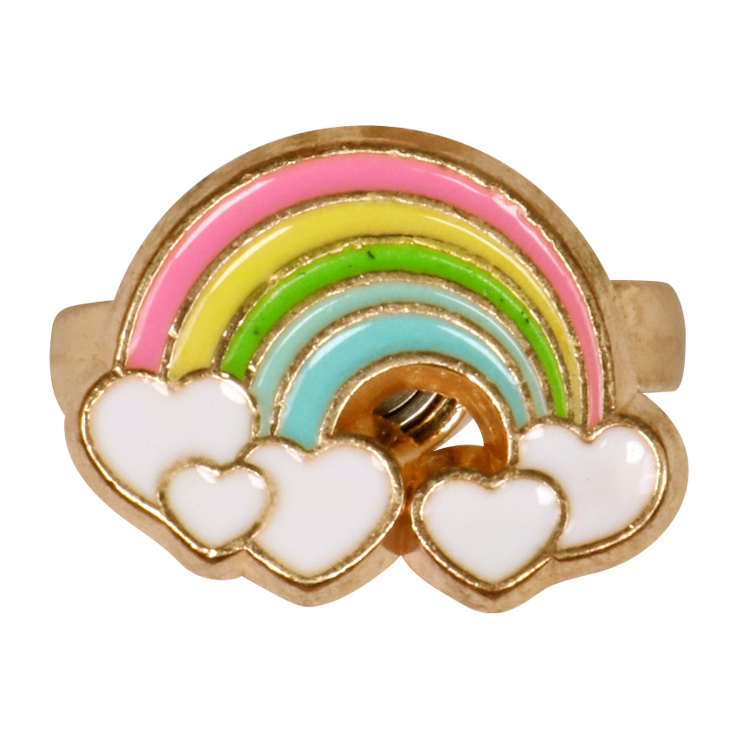 Miki Rainbow Fidget Spinning Ring 1 each