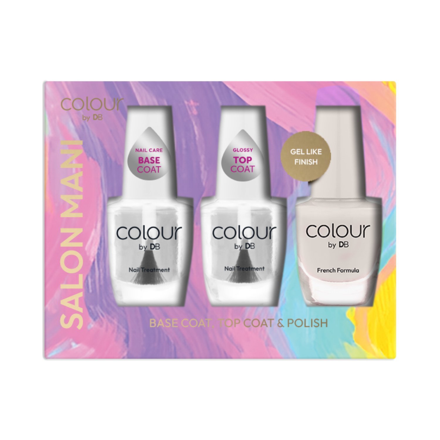 Colour by DB Salon Mani Trio Coconut Cream 3 piece