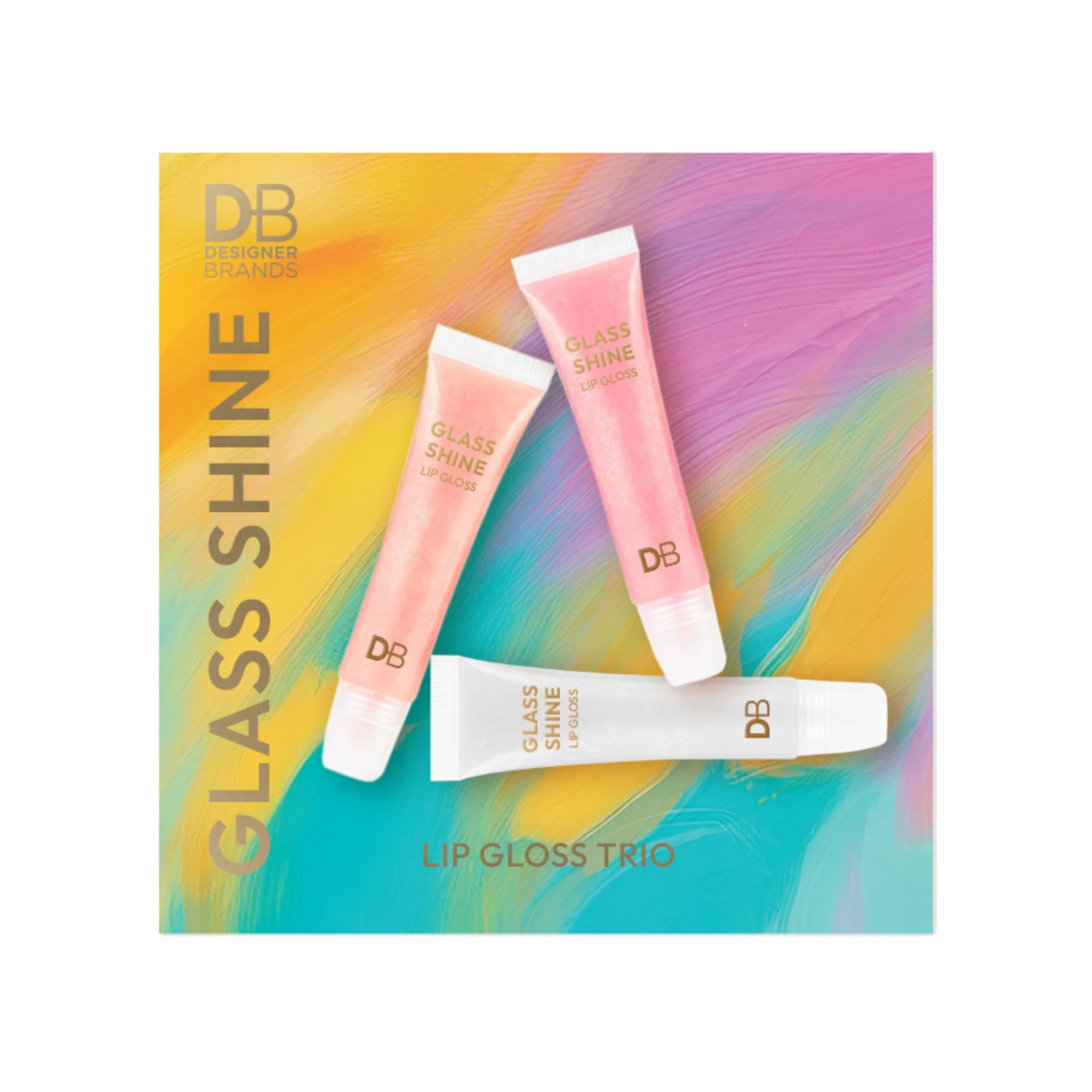 Designer Brands Glass Shine Lip Gloss Trio 3 piece