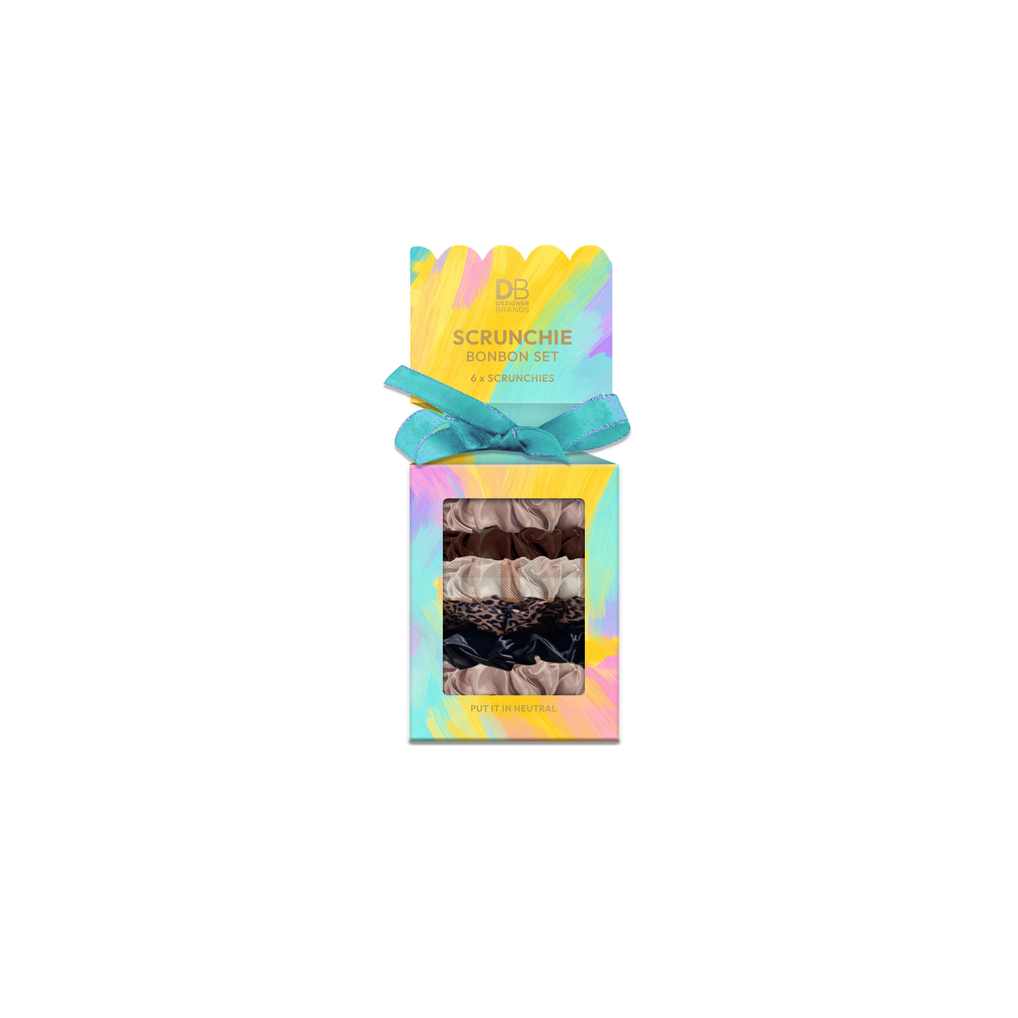 Designer Brands Scrunchie Bonbon  Set Put It In Neutral 6 piece