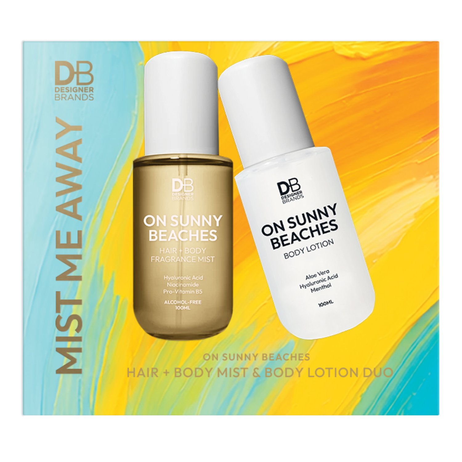 Designer Brands Mist Me Away Duo On Sunny Beaches 250ml