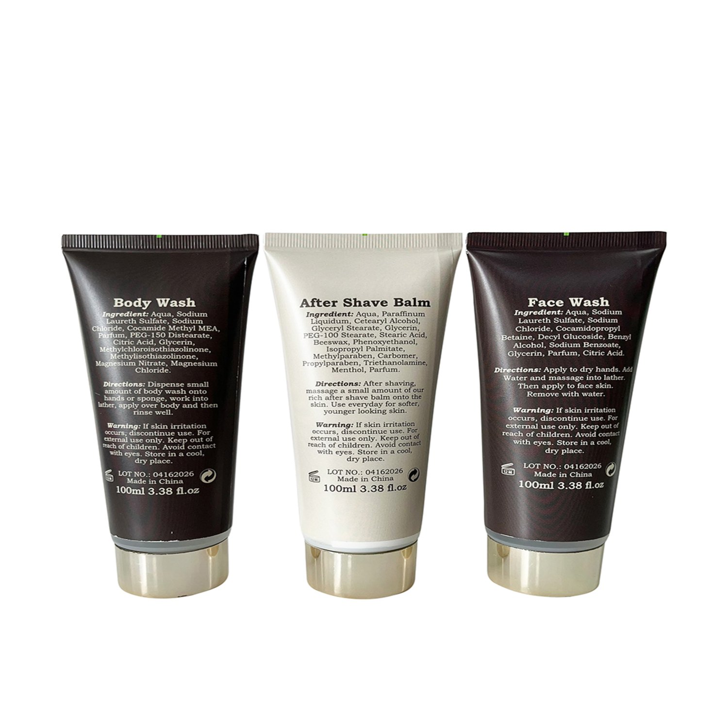 Men's Republic Grooming Kit In Soft Faux Leather Toiletry Bag 5 piece - Image 5