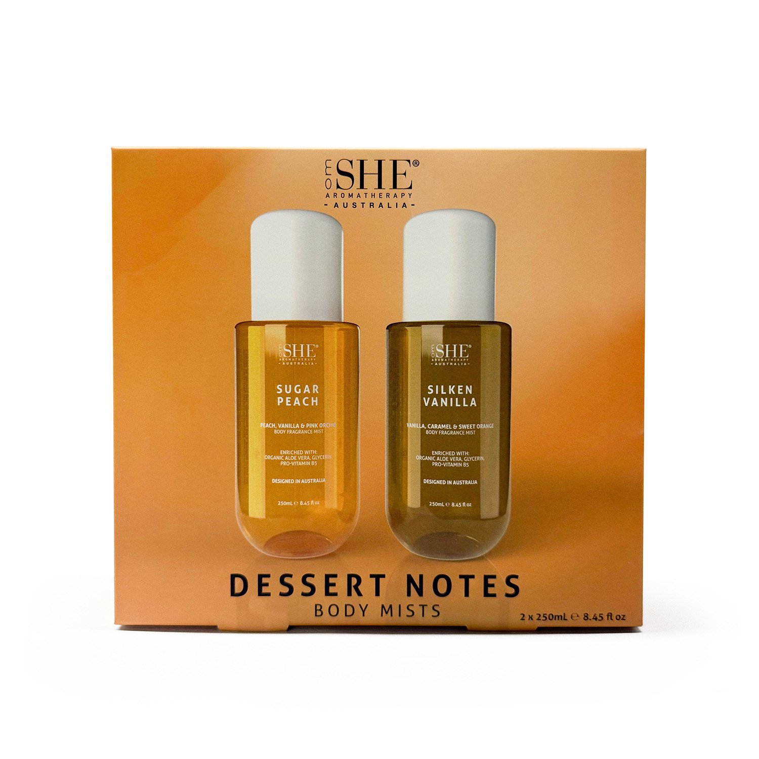 SHE Aromatherapy Signature Collection Hair & Body Mist Duo Dessert Notes 2 piece
