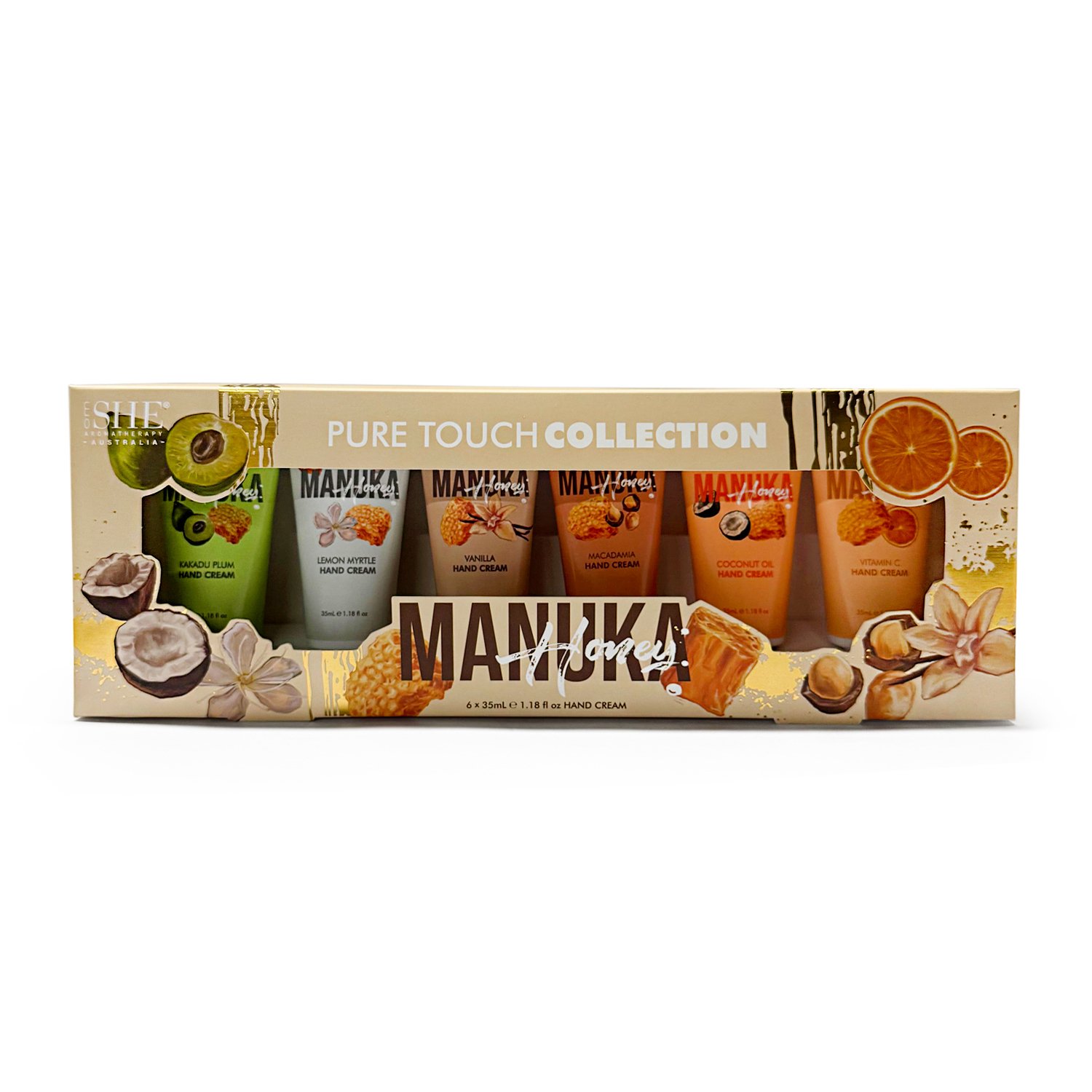 Rub Hand Fast SHE Aromatherapy Manuka Honey Hand Cream Set 6 piece - SHE Aromatherapy