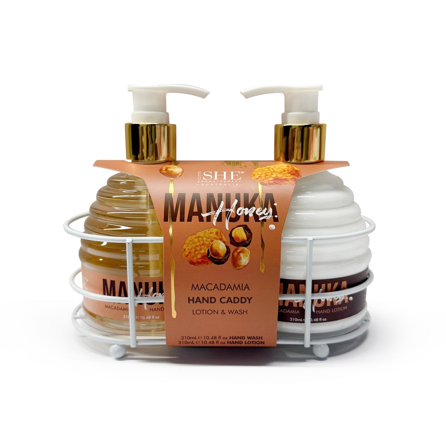SHE Aromatherapy Manuka Honey Caddy Macadamia 2 piece