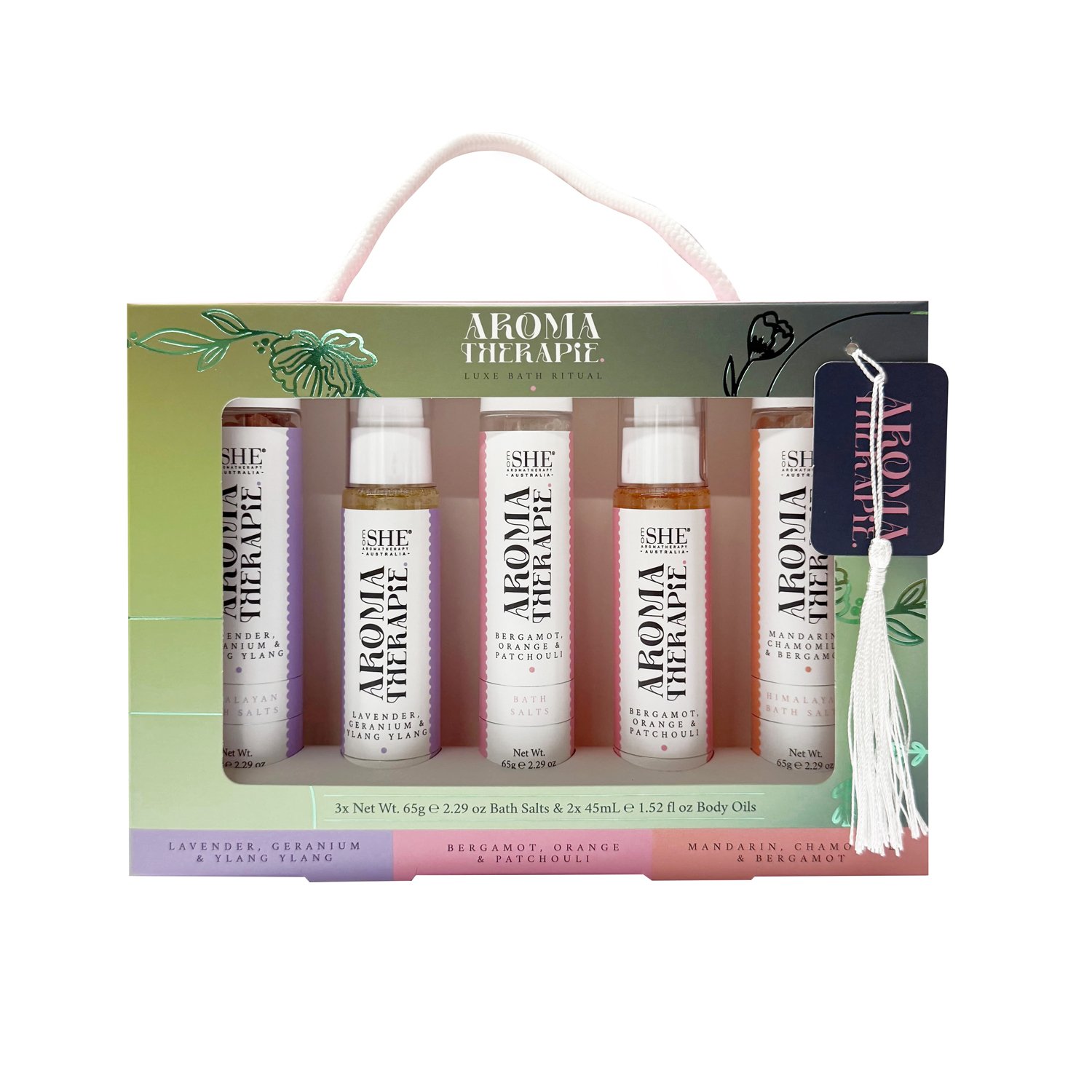 SHE Aromatherapy Aromatherapie Bath Soak Collection 5 piece