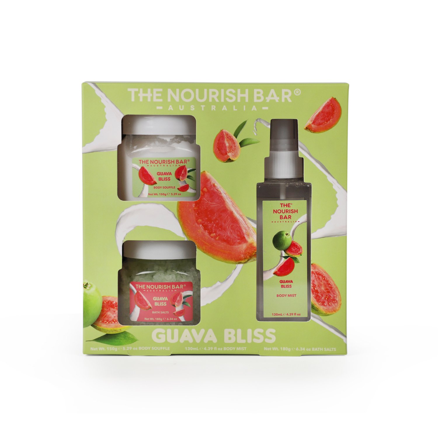 The Nourish Bar Peace & Pause Guava Bliss 3 piece