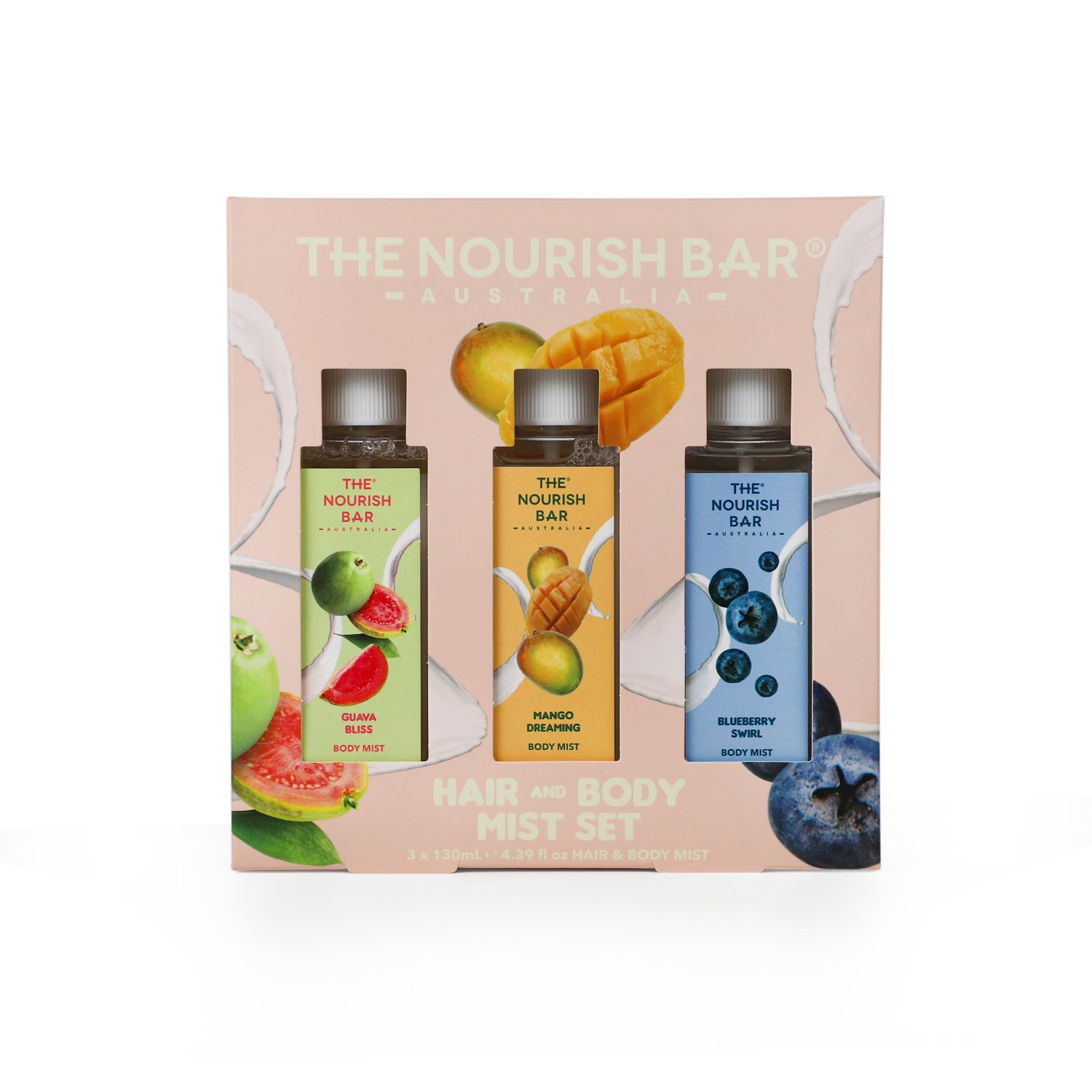 The Nourish Bar Hair & Body Mist Set 3 piece