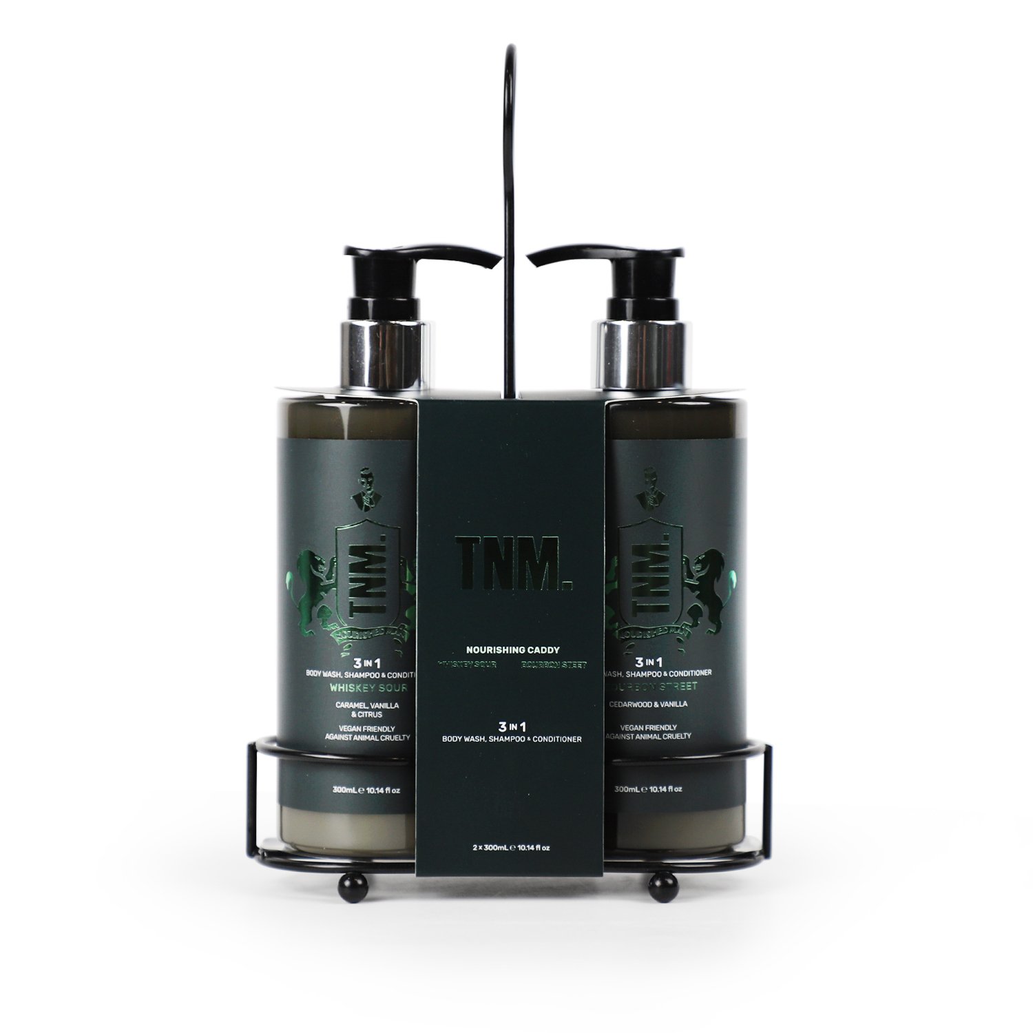 The Nourished Man 3-In-1 Body Wash, Shampoo & Conditioner Caddy 2 piece