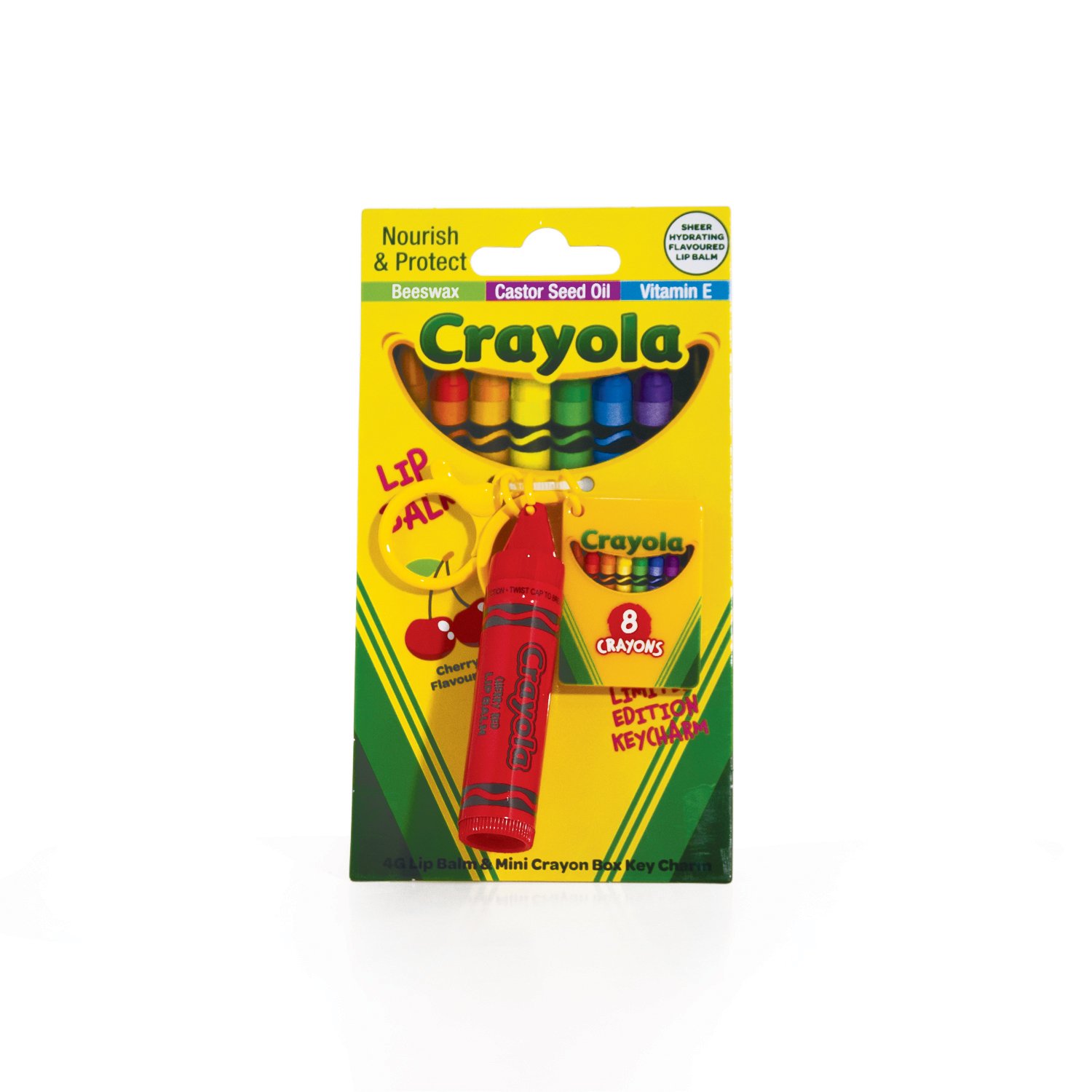 Crayola Lip Balm & Keycharm Cherry 1 each