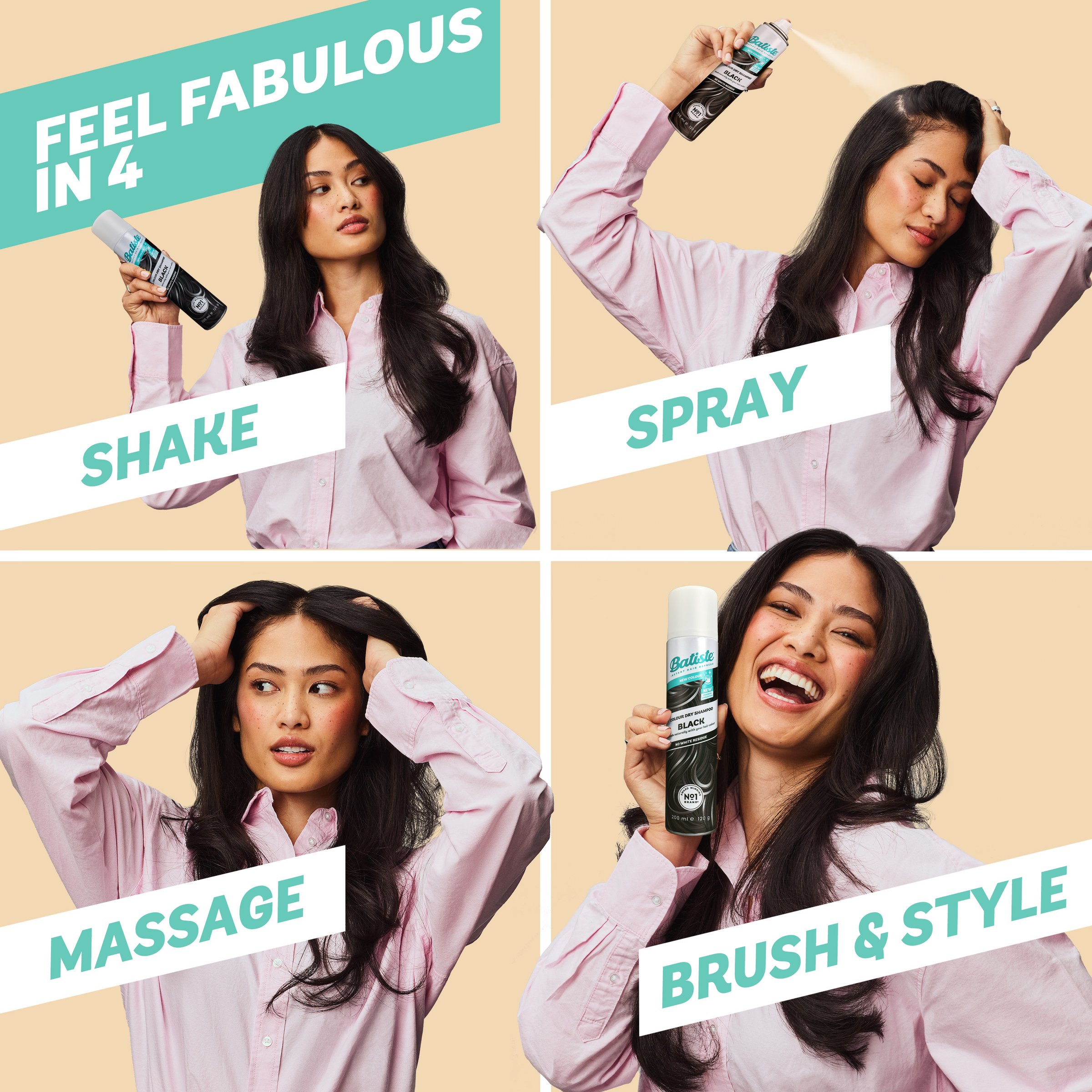 Batiste Dry Shampoo Hint Of Colour Black 200ml - Image 6