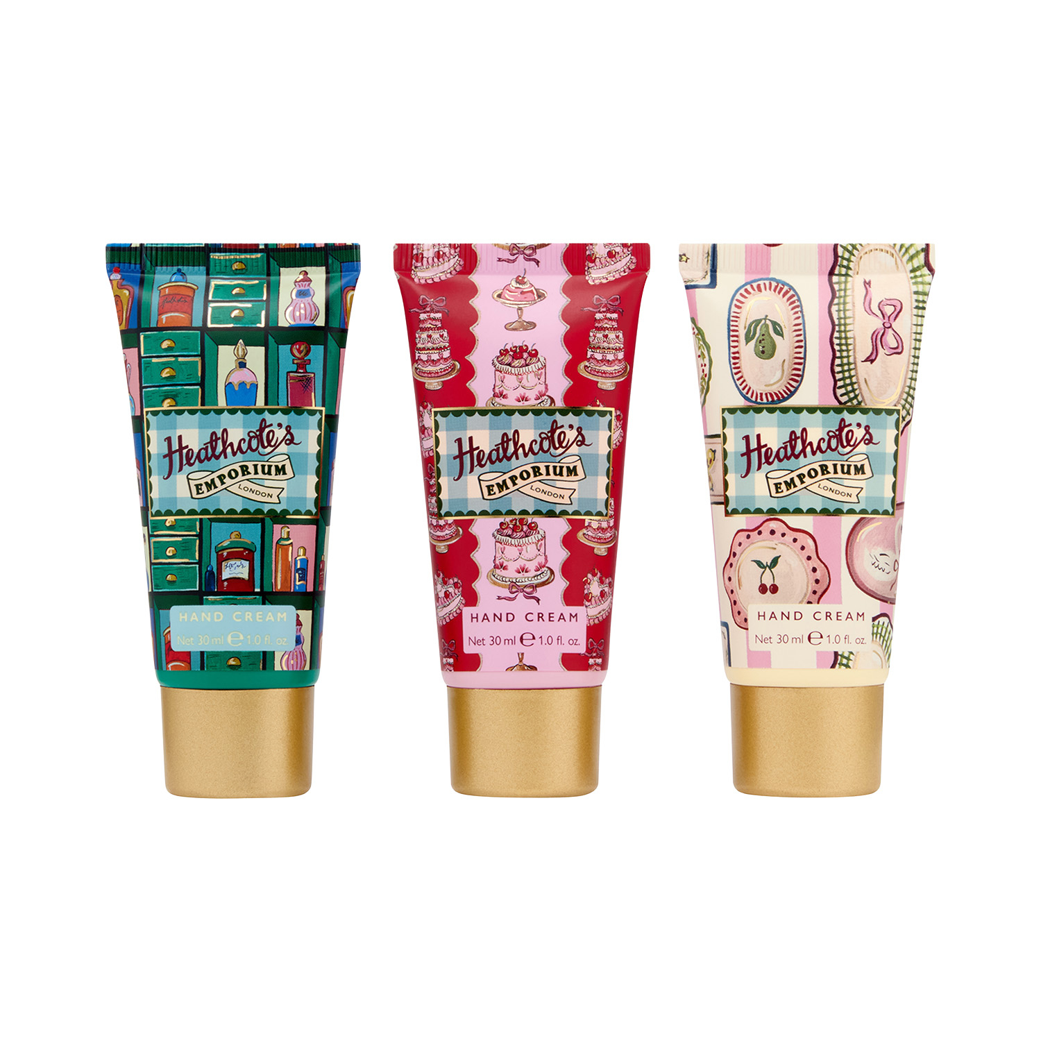 Heathcote's Emporium Vintage Fayre Hand Cream Trio 3 piece - Image 1