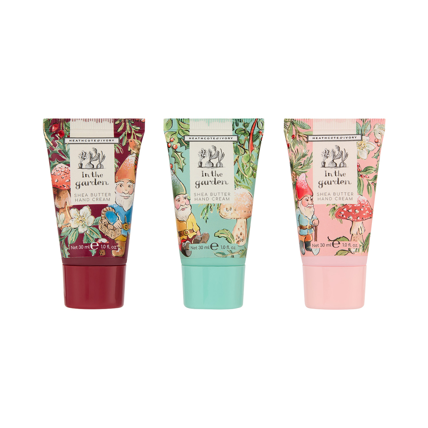 Heathcote & Ivory In The Garden Festive Collection Hand Cream Trio 3 piece - Image 1