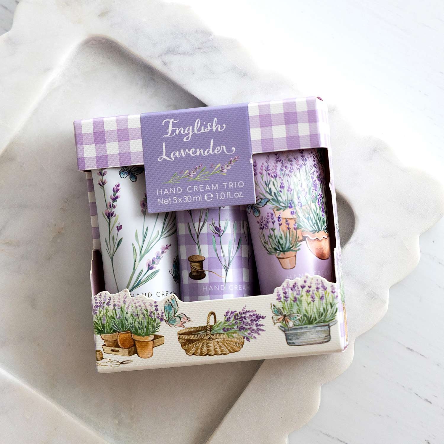 Heathcote & Ivory English Lavender Hand Cream Trio 3 piece - Image 5