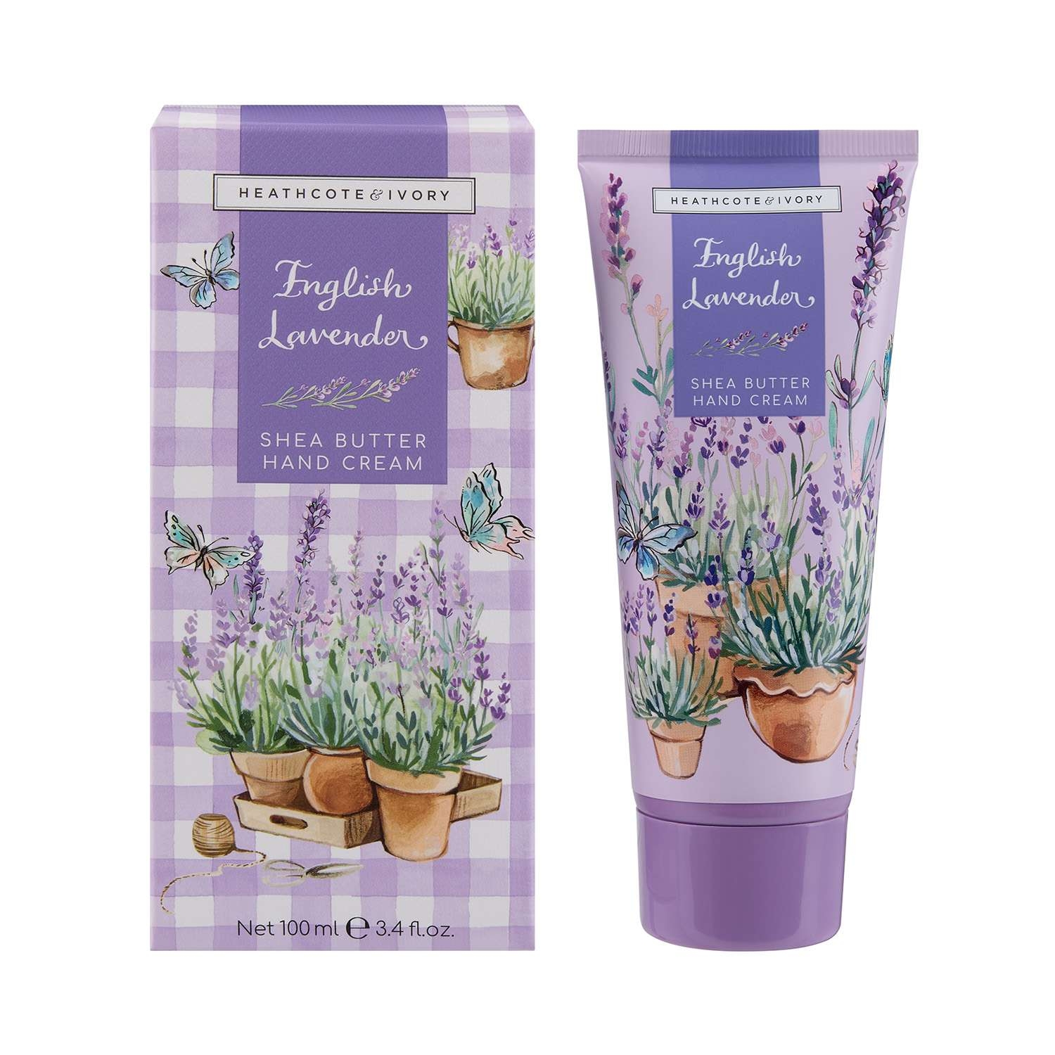 Heathcote & Ivory English Lavender Hand Cream 100ml - Image 1