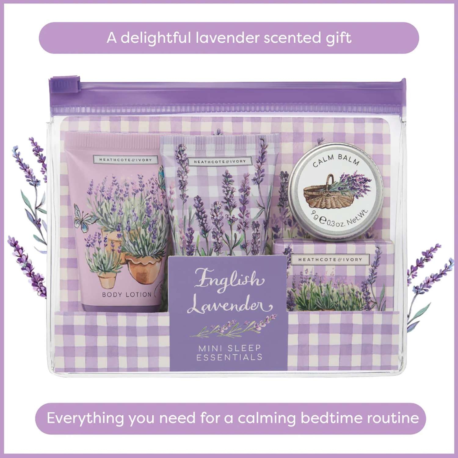 Heathcote & Ivory English Lavender Mini Sleep Essentials Set 4 piece - Image 2